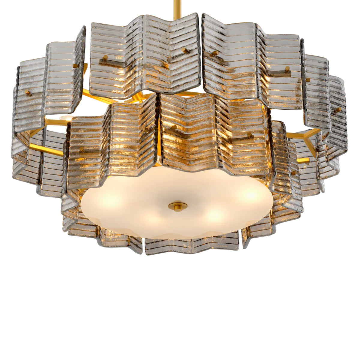 Silvano smoky glass chandelier