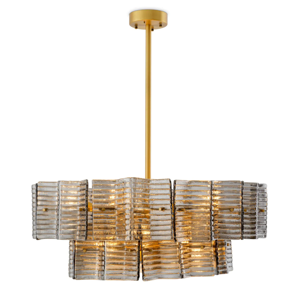 Silvano smoky glass chandelier