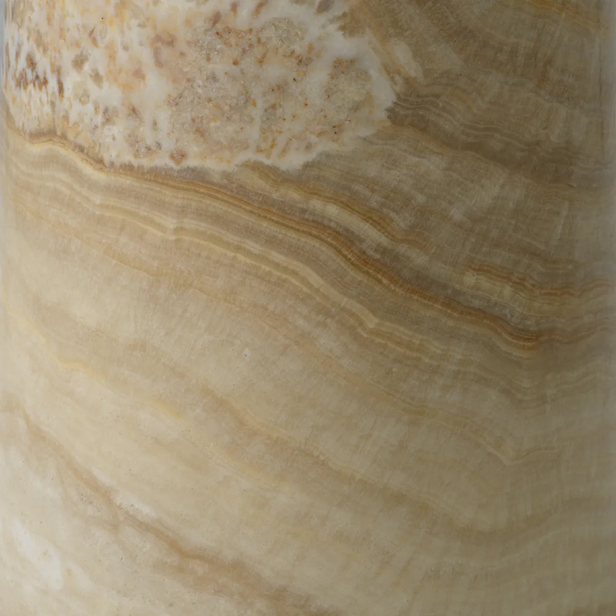 TERRY beige onyx side table