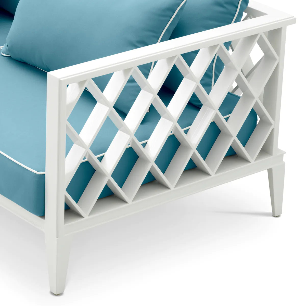 Sofa 2-sitzige Außen OCEAN CLUB weiß mit blau
