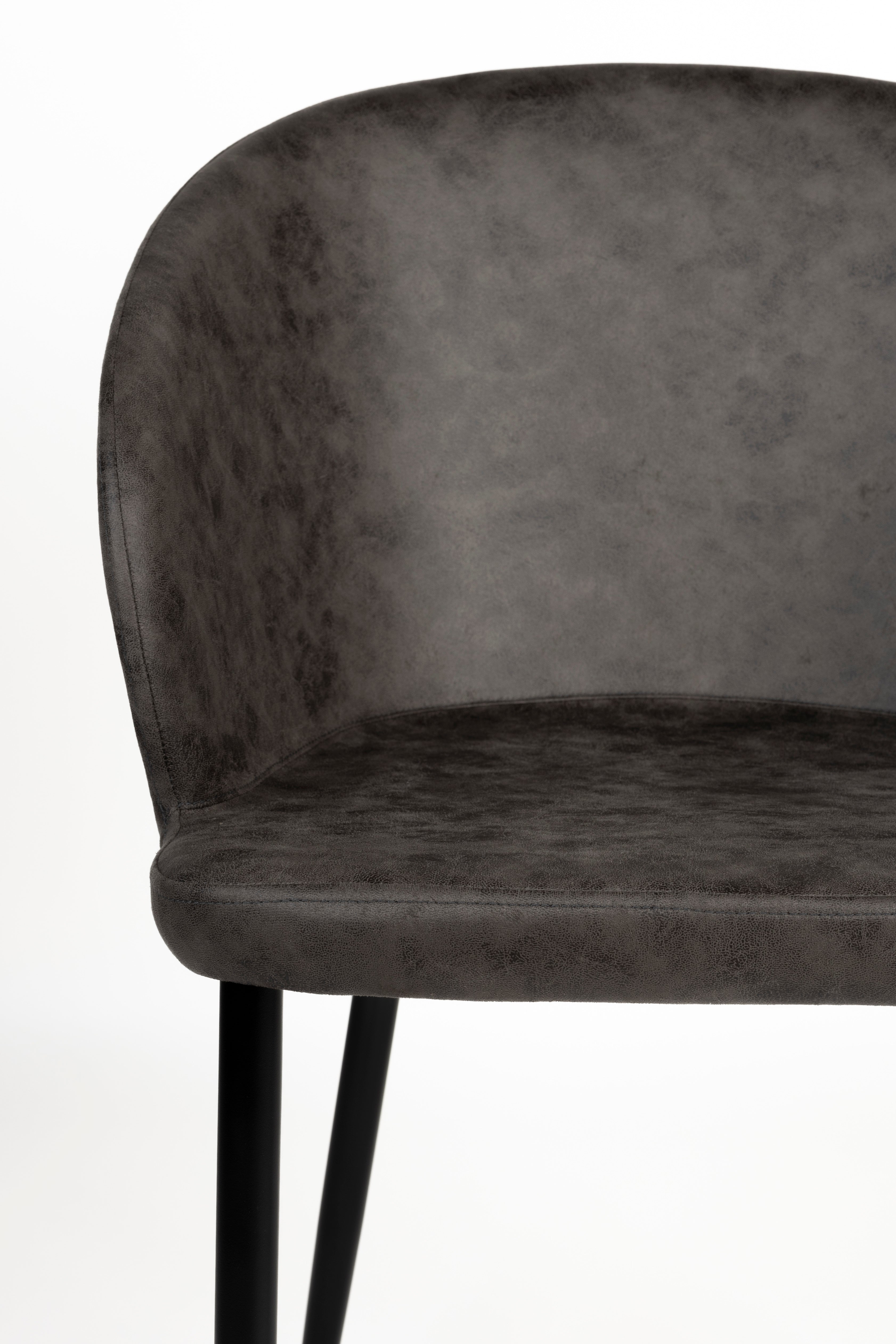 Hadid Anthracite Chair Ecoskóra