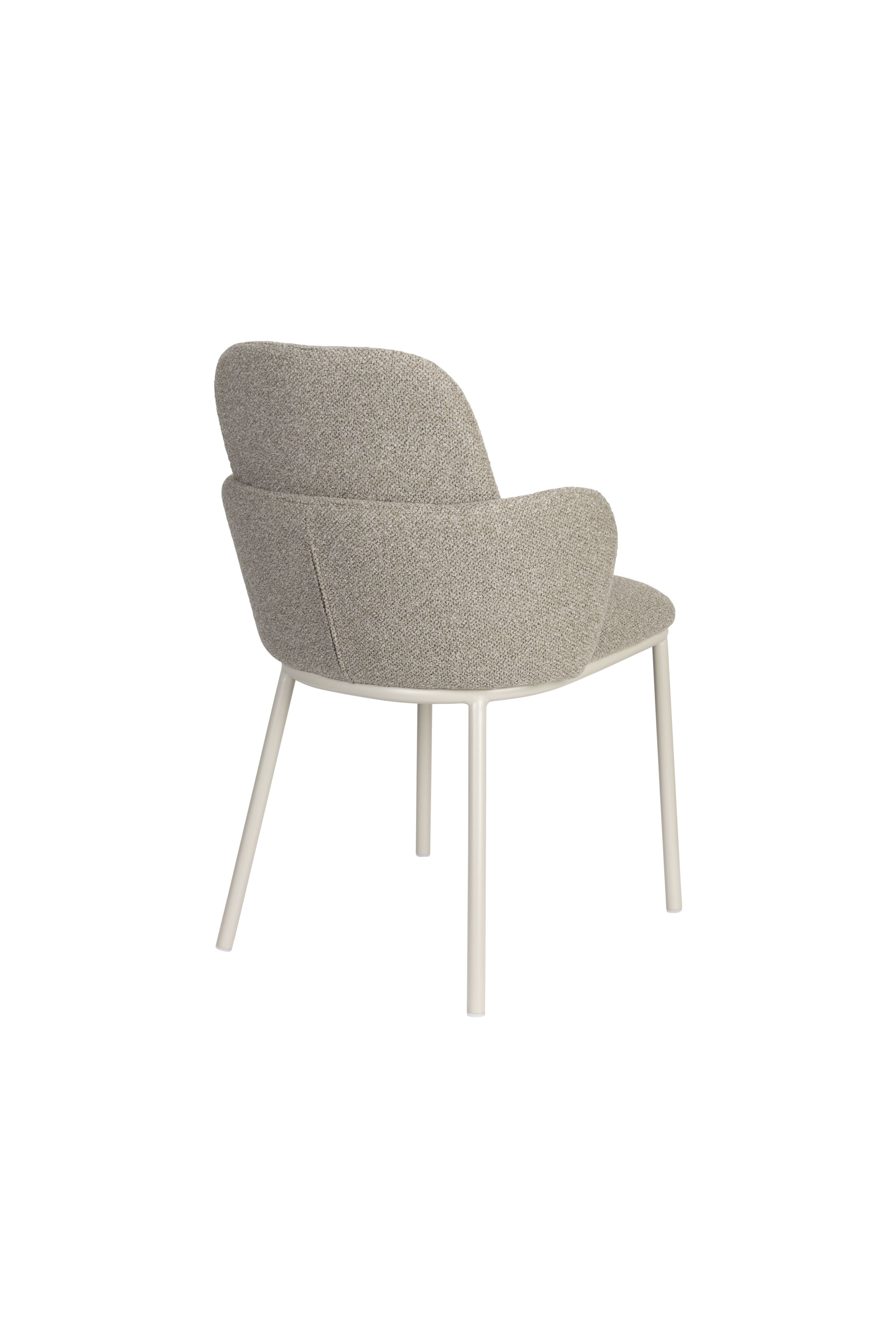 Chair with armrests Jerrico gray -brown