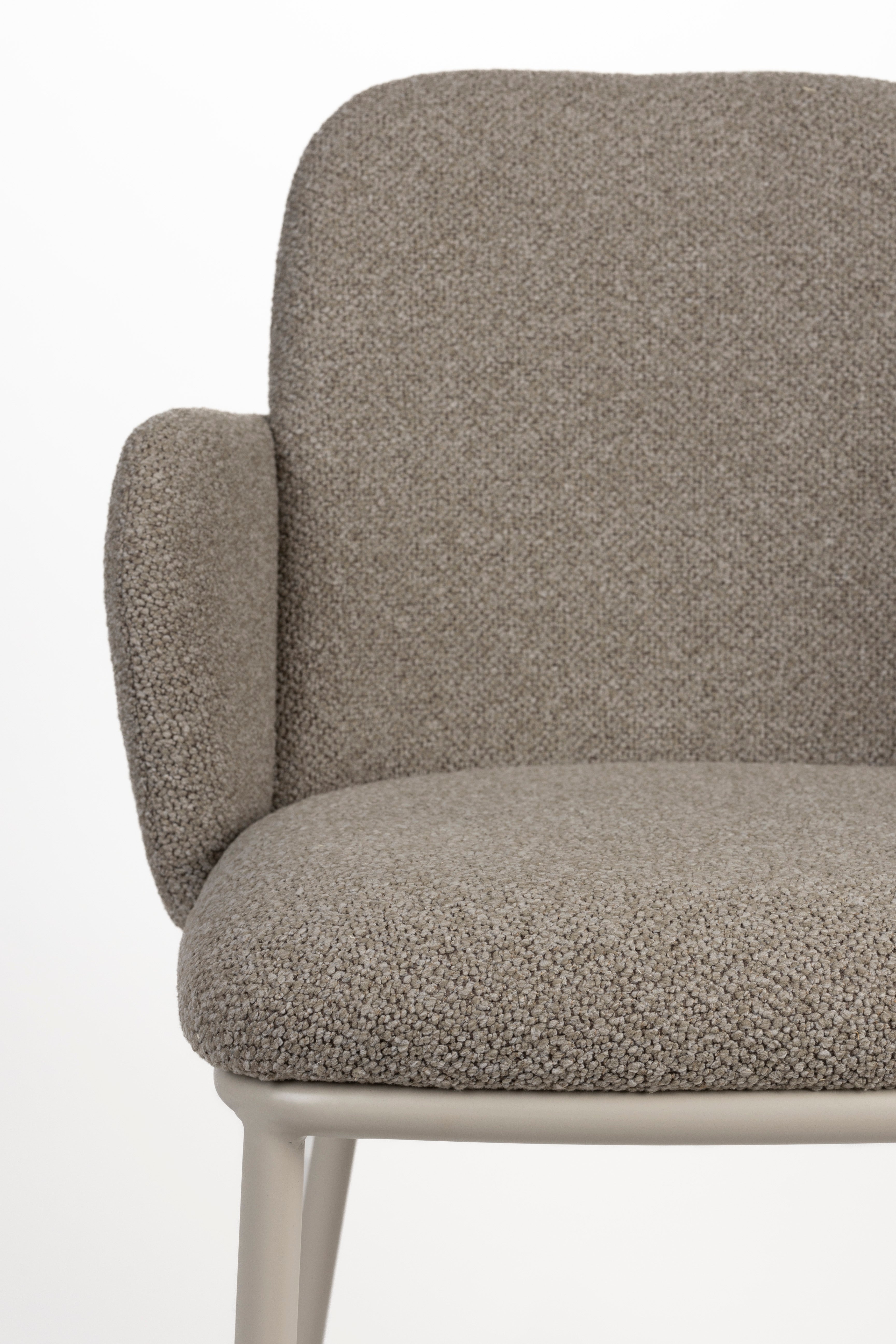 Chair with armrests Jerrico gray -brown