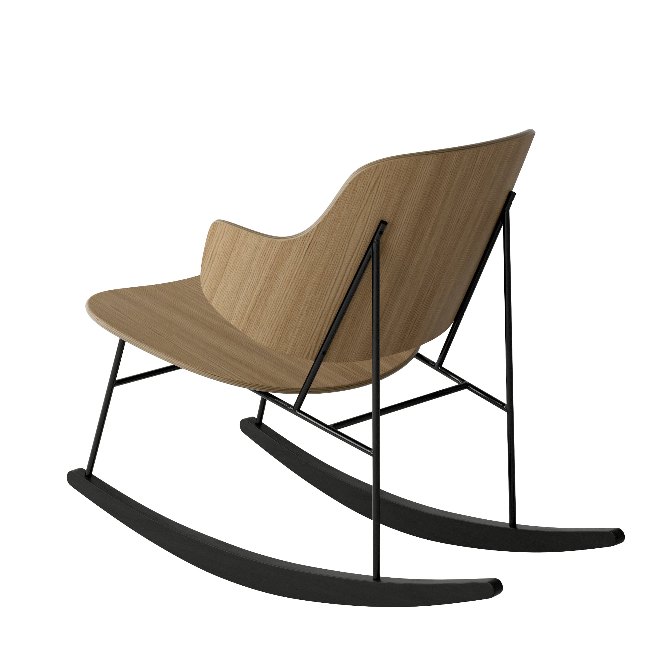 PENGUIN rocking chair oak veneer