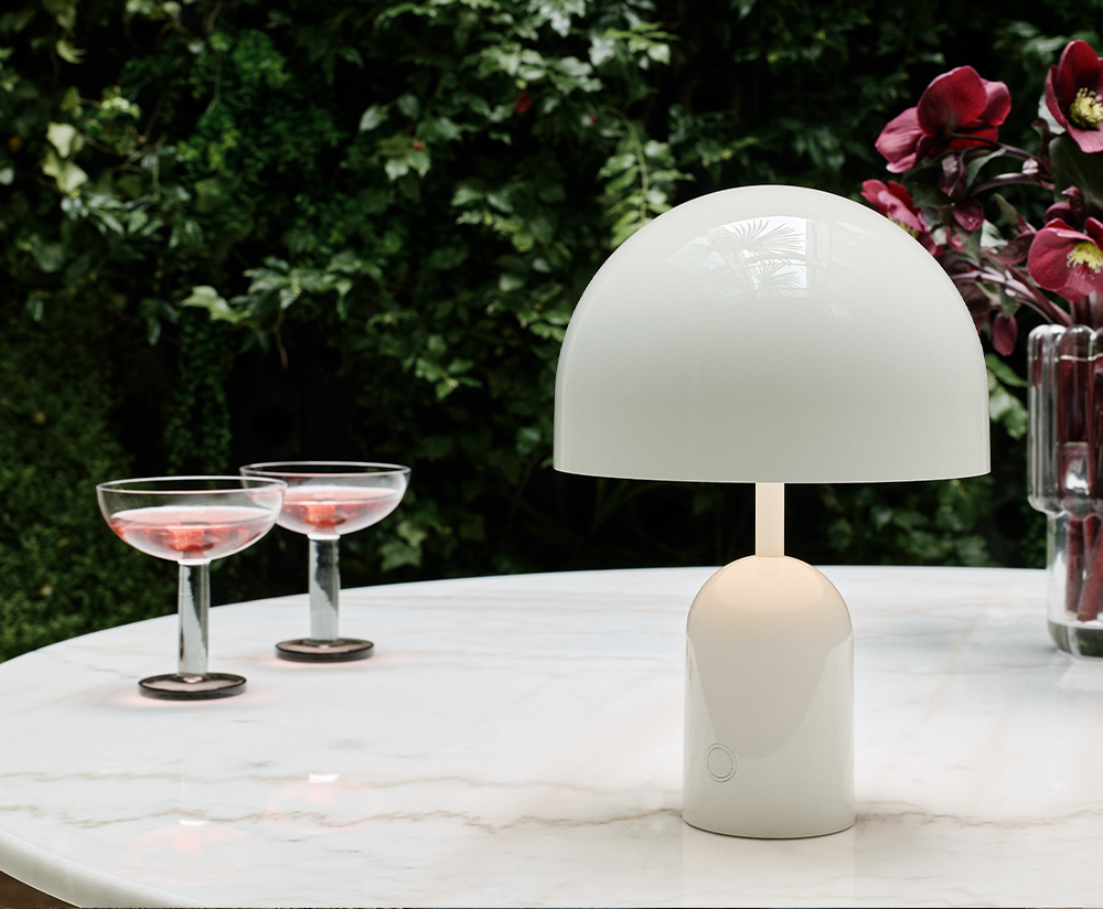 Bell white portable lamp