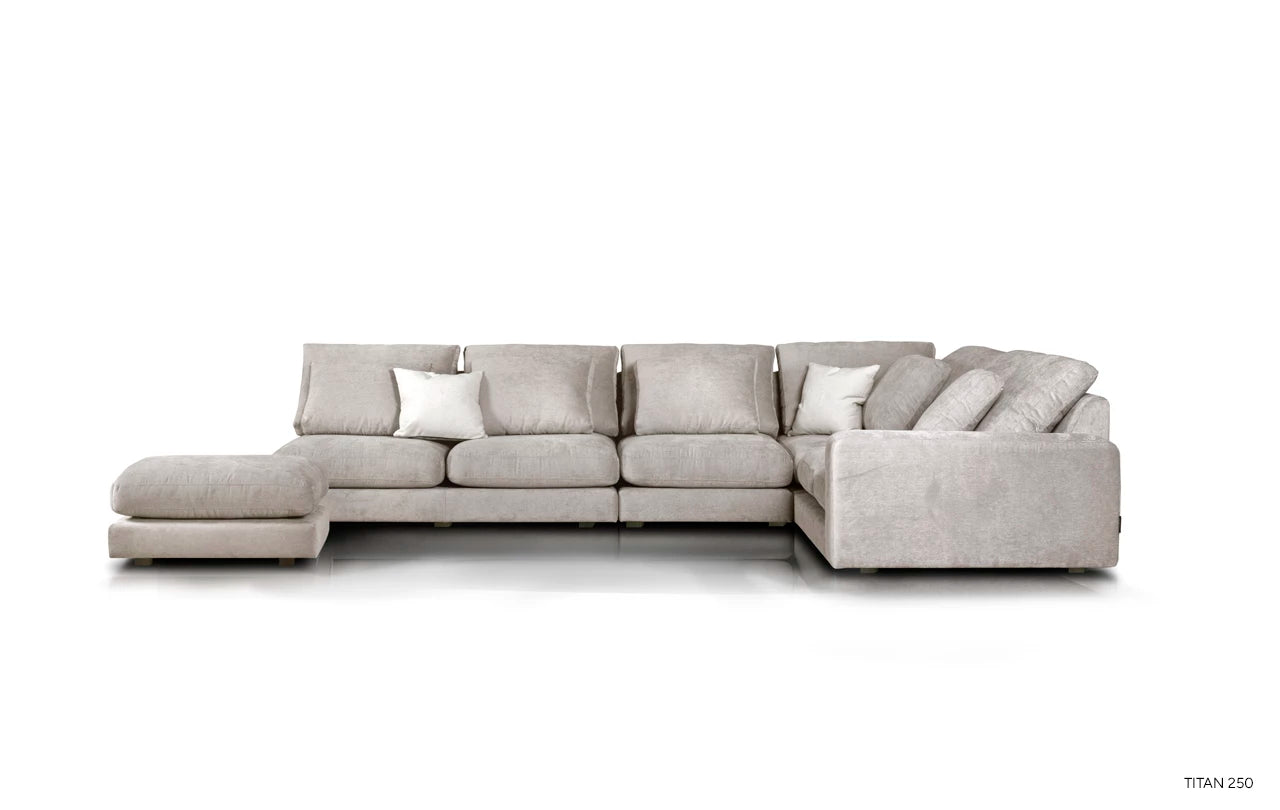 Modularer rechter Ecksofa NOOR personalisierbar