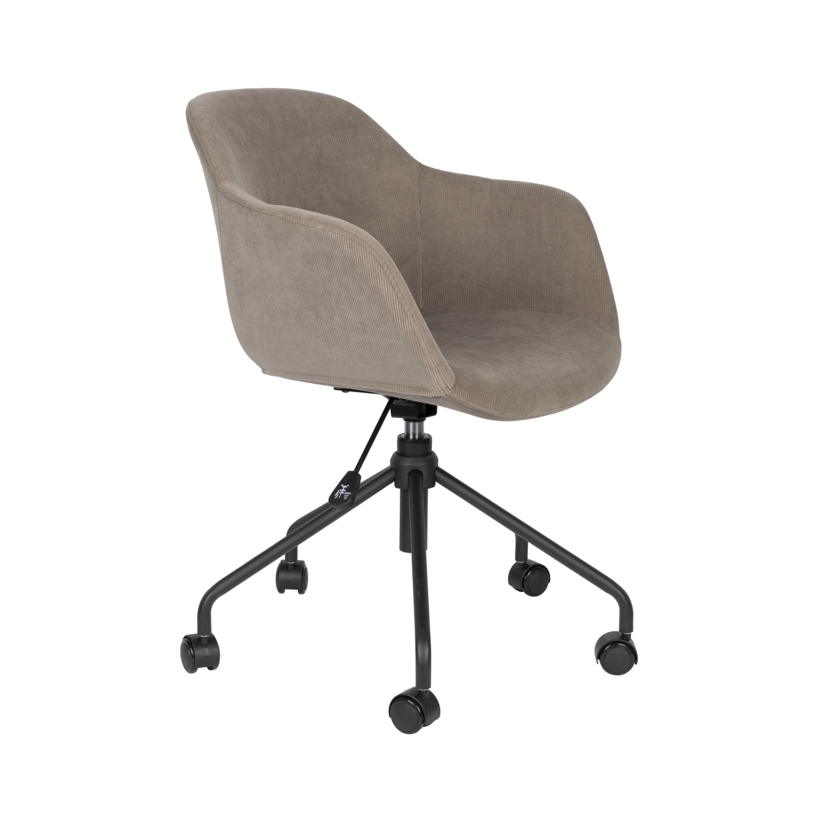 Junzo RIB gray office chair with a black base