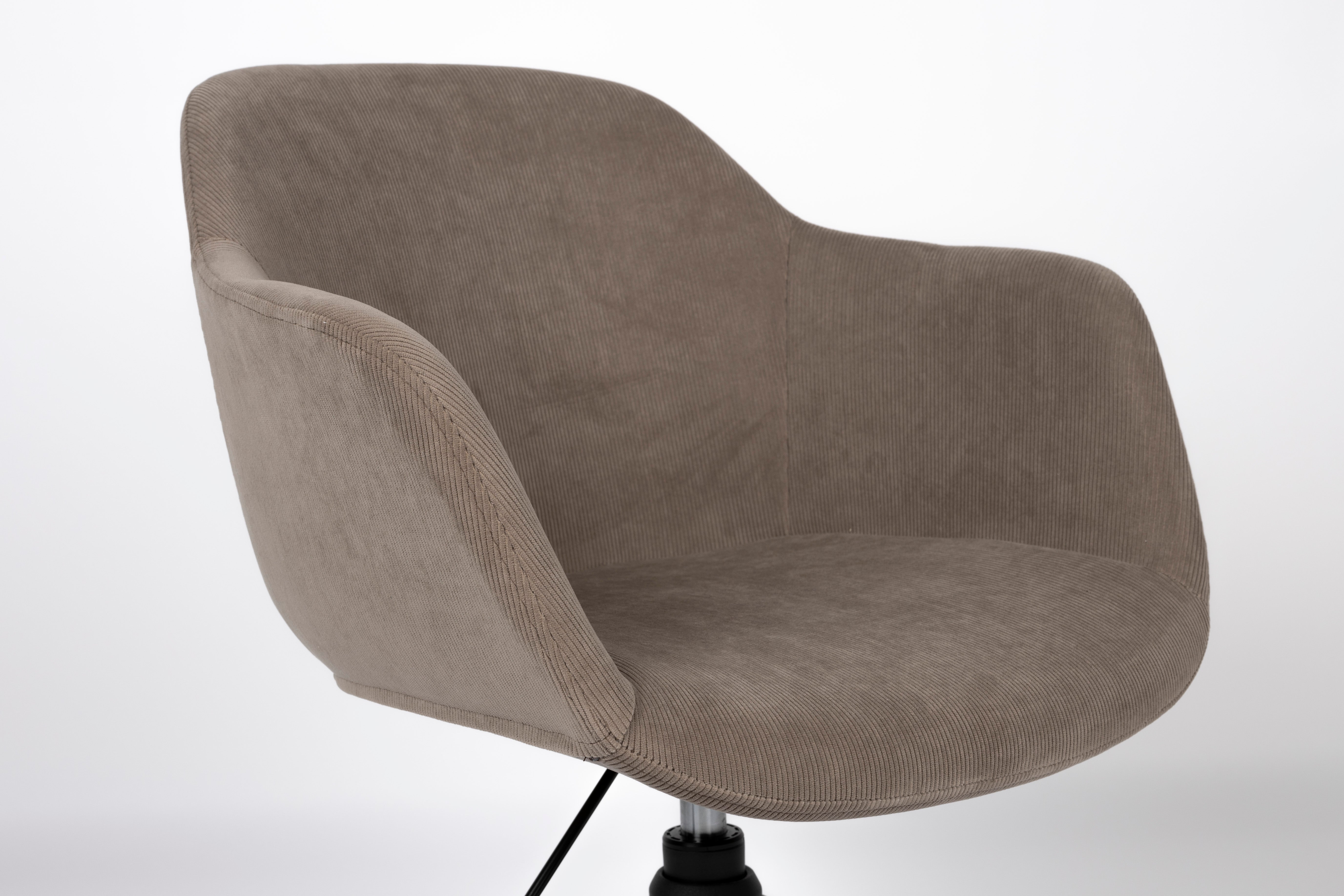 Junzo RIB gray office chair with a black base