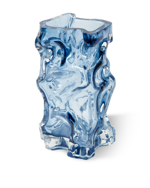 ICE Vase dunkelblau