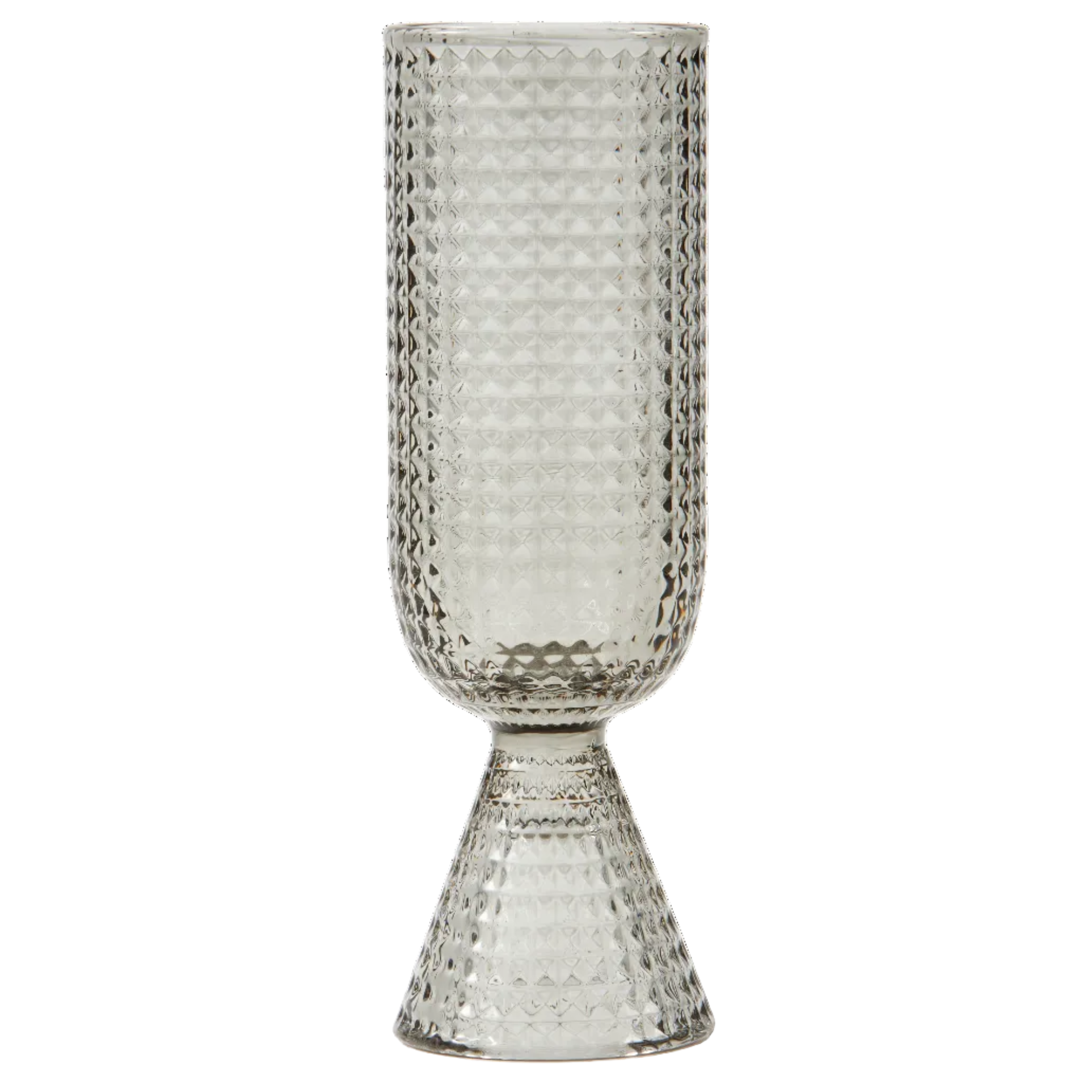 Set von Sektgläsern ROOFTOP graues Glas