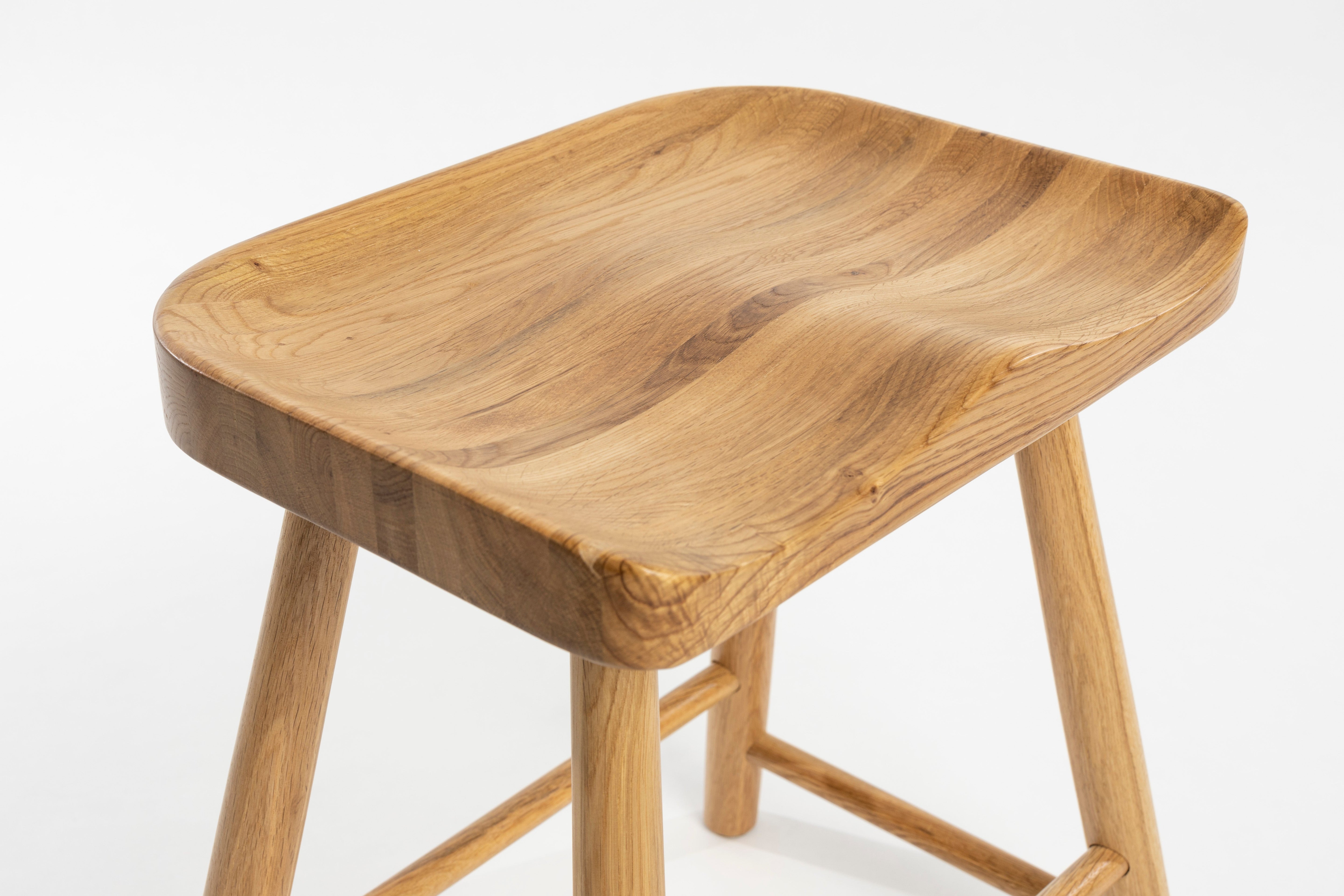 Vander stool oak wood