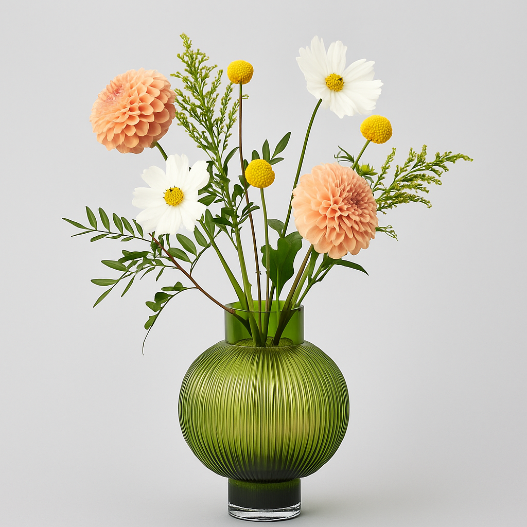 HOT AIR BALLOON Vase dunkelgrün