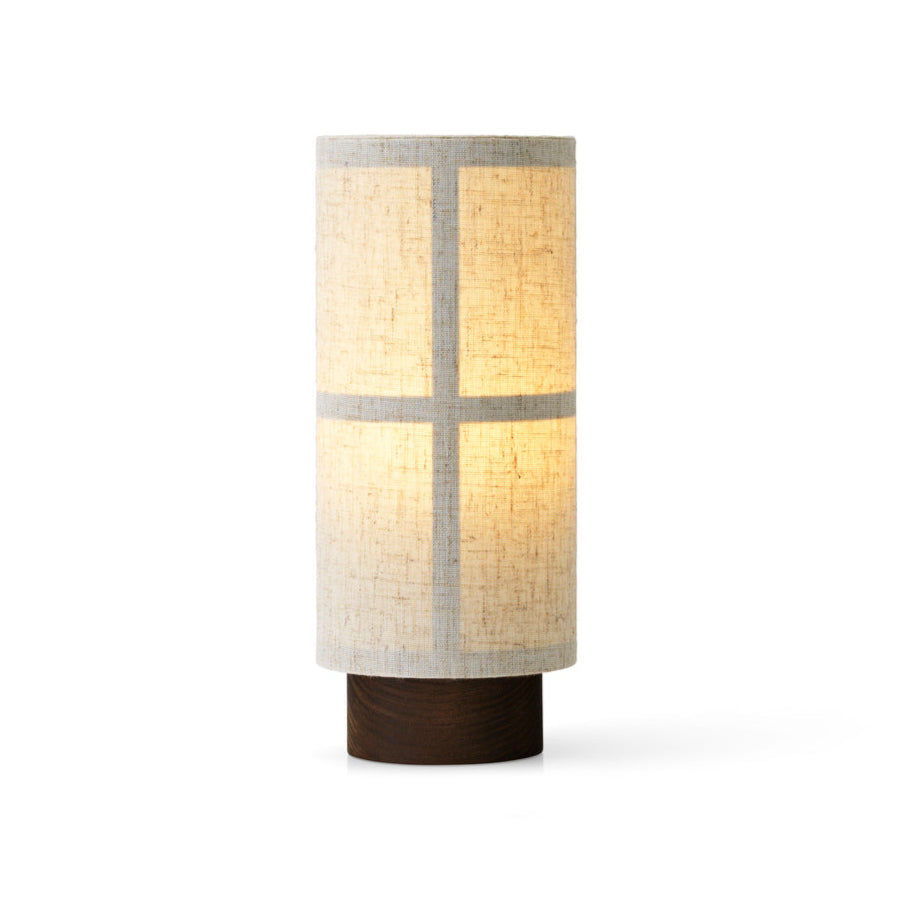 Lampa przenośna HASHIRA len z jesionową podstawą