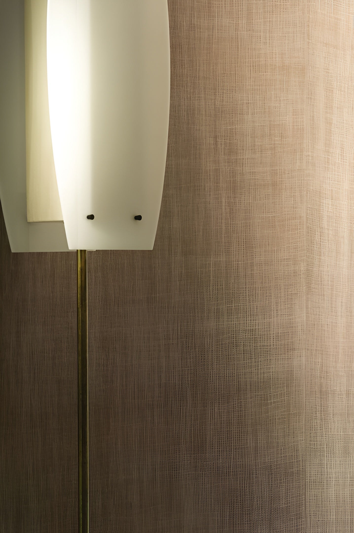Textile wallpaper with a structural metallic finish HEMERA - POWDER BEIGE