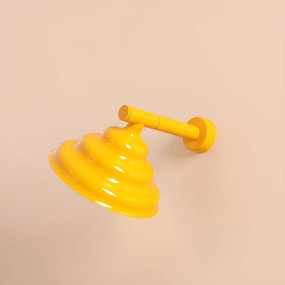 WAVE gelbe Wandleuchte