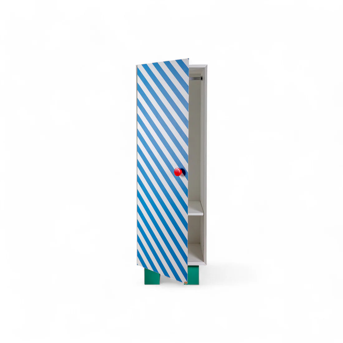 Schrank SUPERCLOSET BLUE STRIPES gelb mit blau und grün