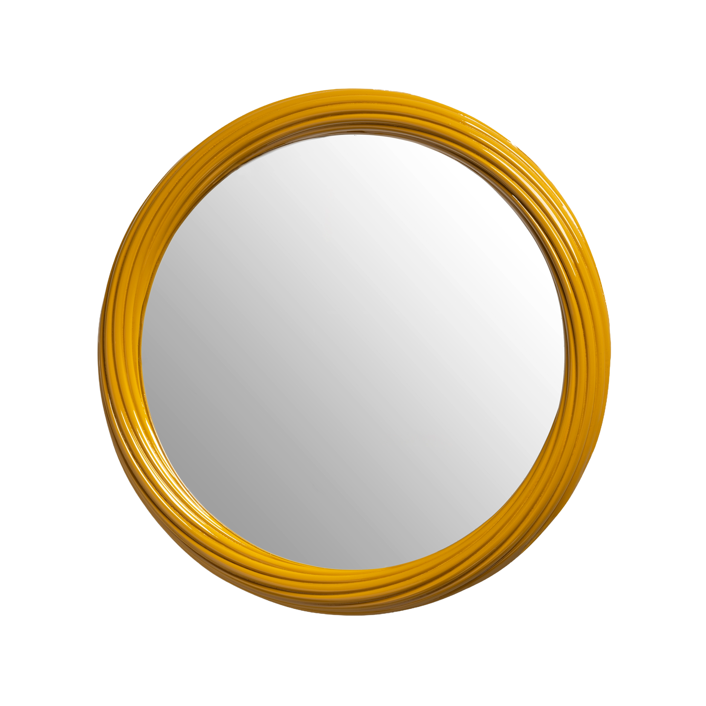 Round Mirror CHURROS Mustard