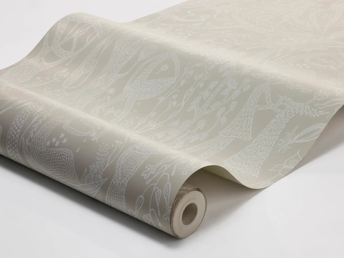 Ethnic Pattern Wallpaper POEME D'AMOUR Beige