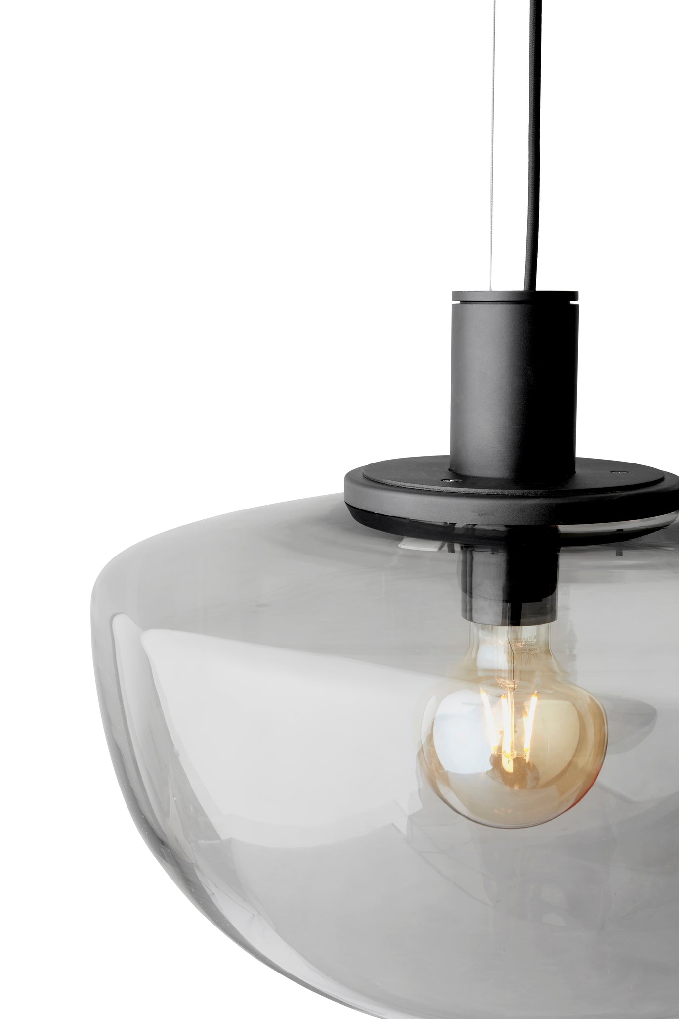 Pendelleuchte BANK rauchiges Glas