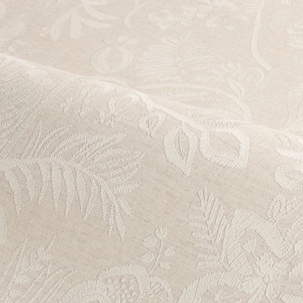 Tapeta imitująca haft PASTEL kość słoniowa