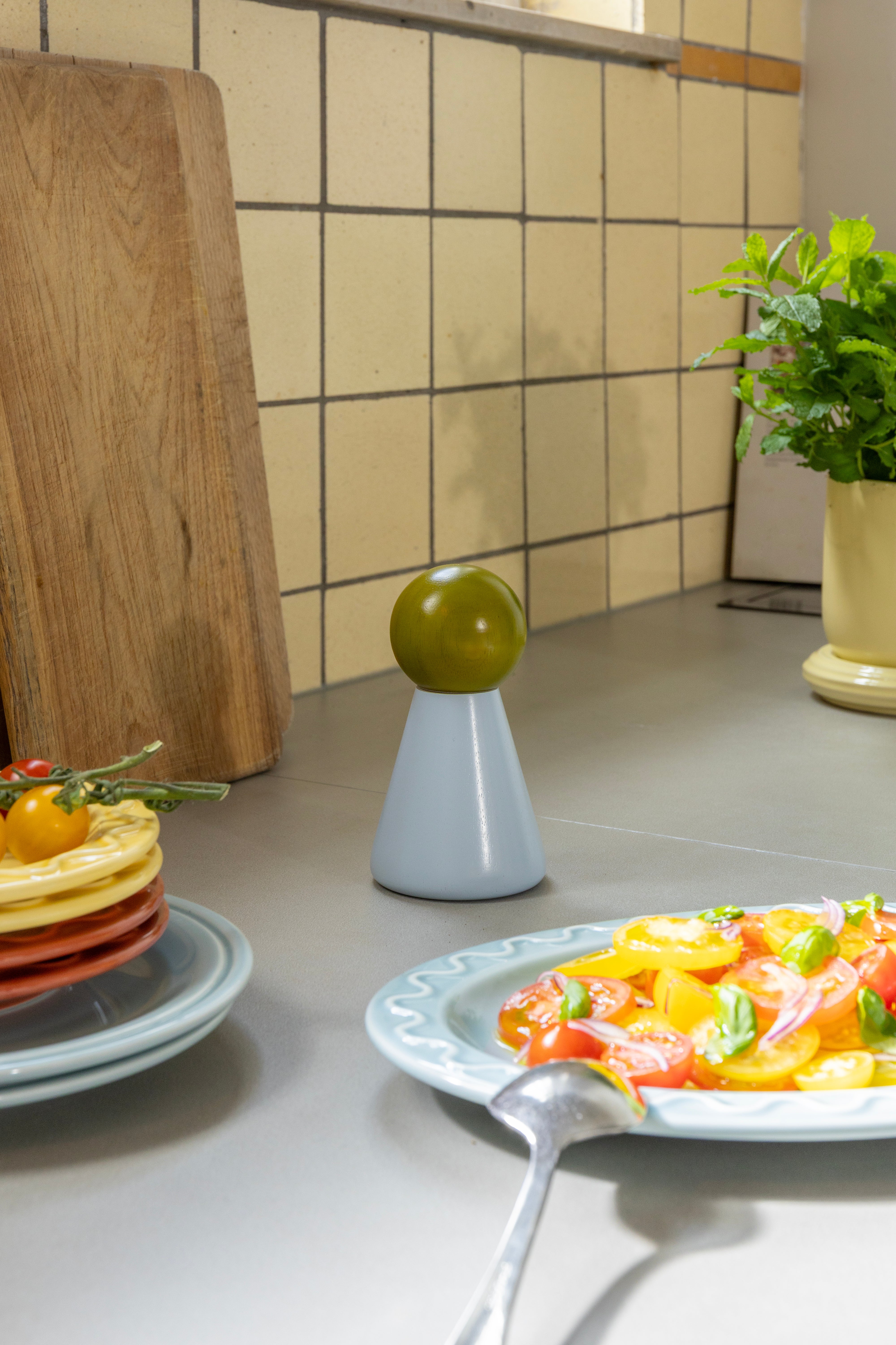 HALMA SMALL Blue and Green Spice Grinder