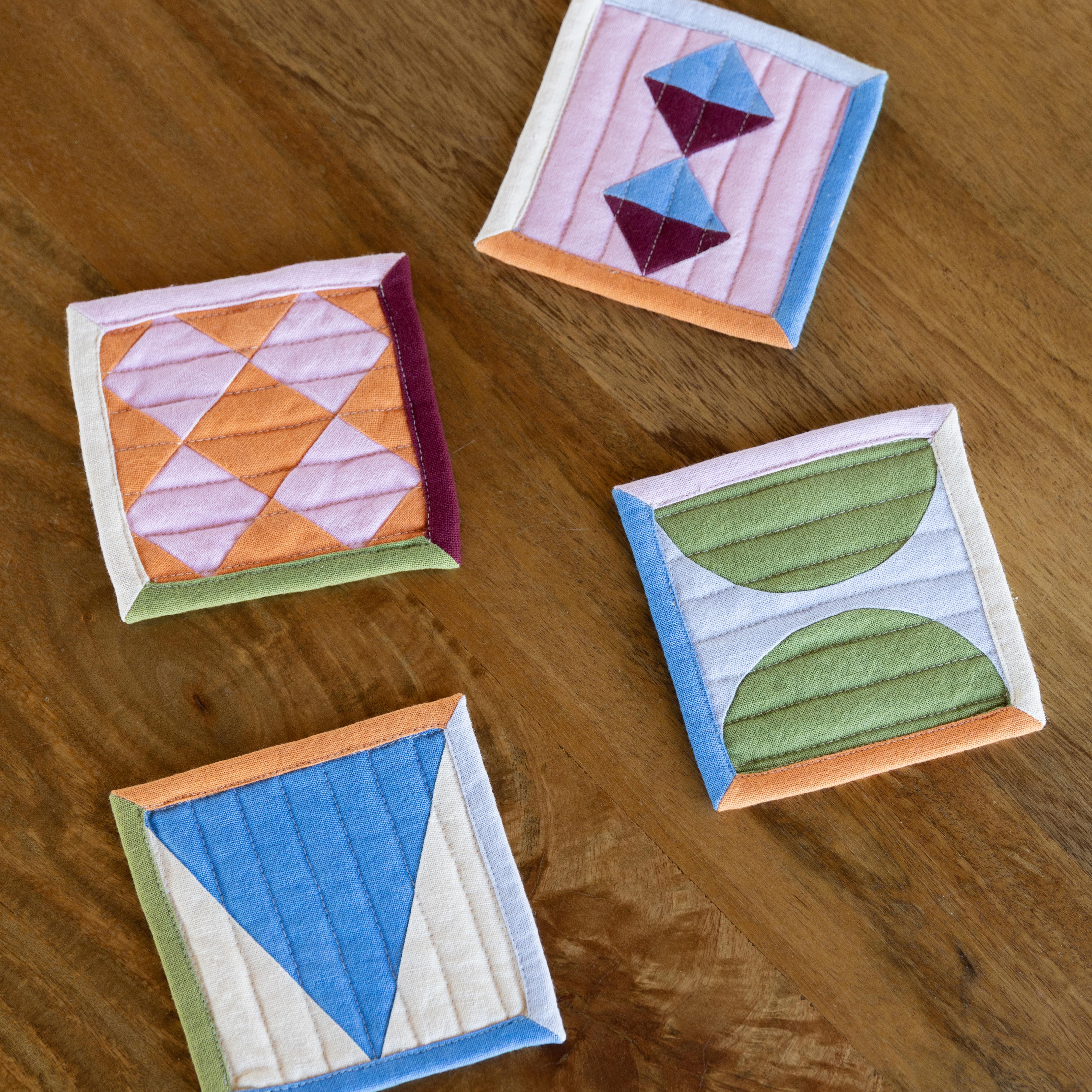Colorful STITCH Coaster Set
