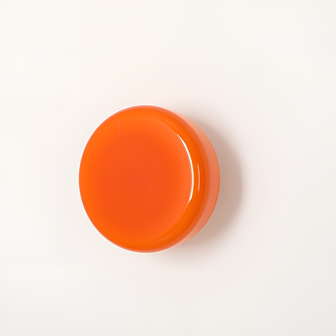 Orangefarbene Wandleuchte BONBON