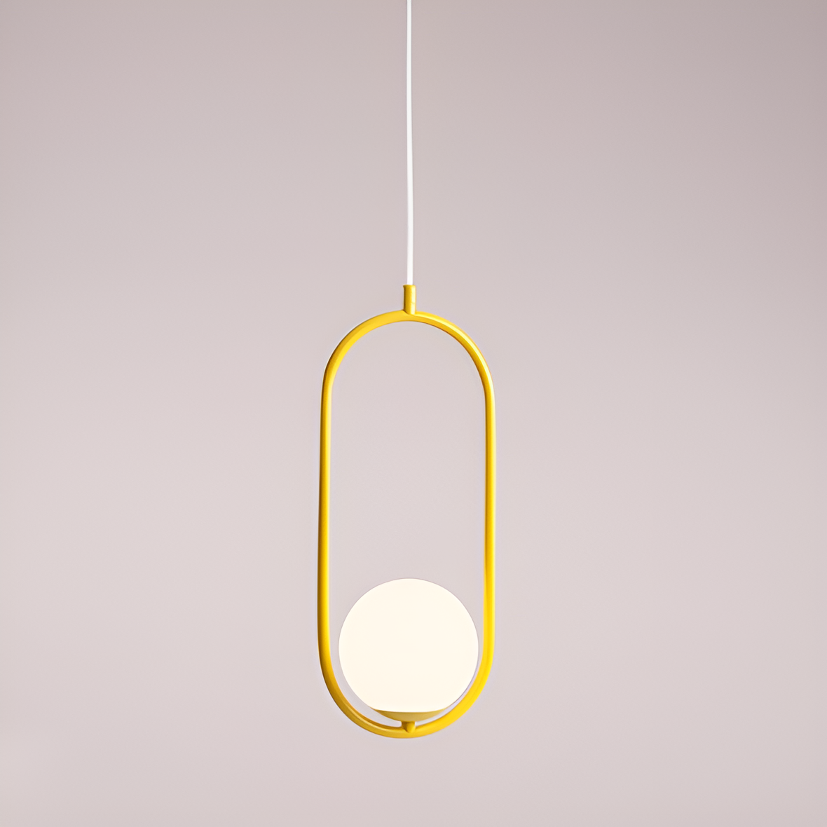 Lampa wisząca RIVA musztardowy