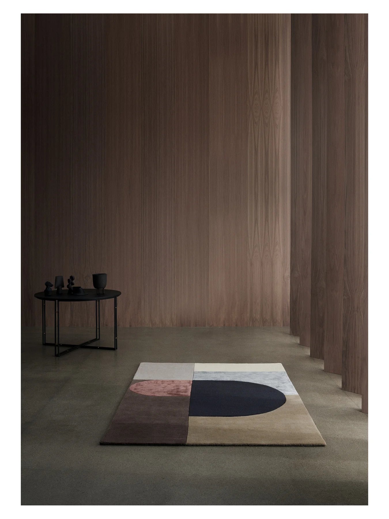 Teppich VILJA - GRÜN beige mit grünem