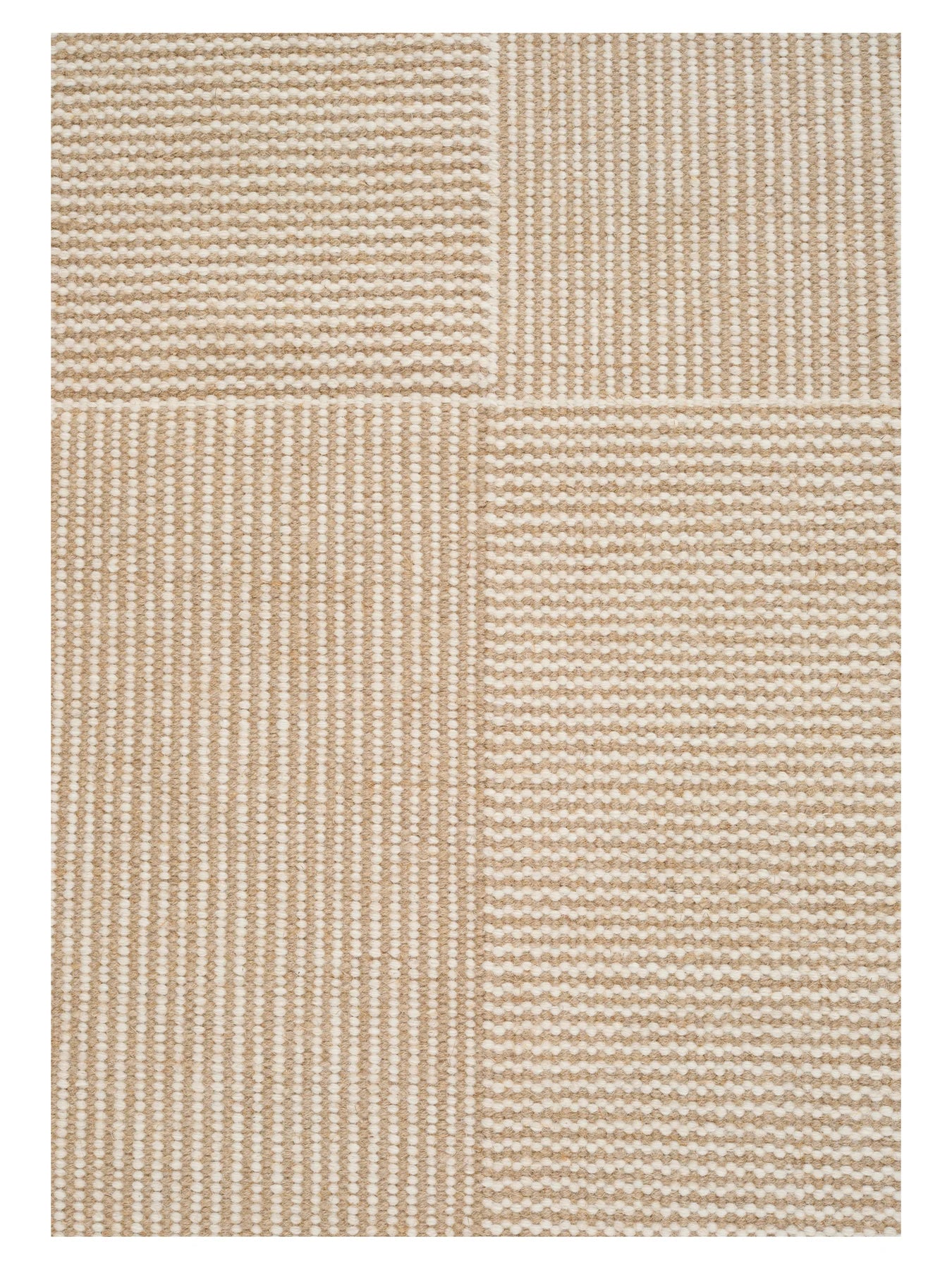 Teppich KENT weiß mit beige