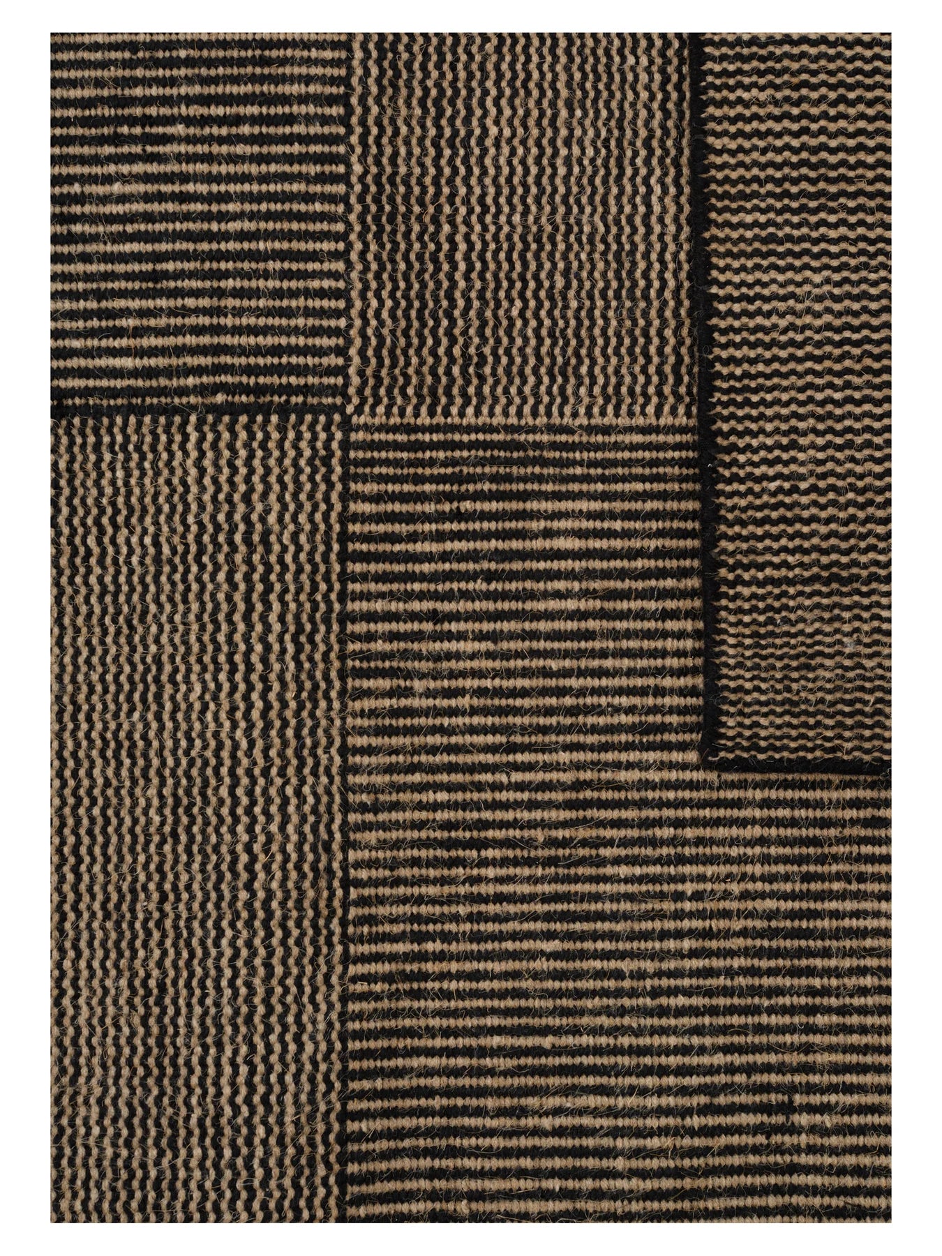 Teppich KENT schwarz mit beige