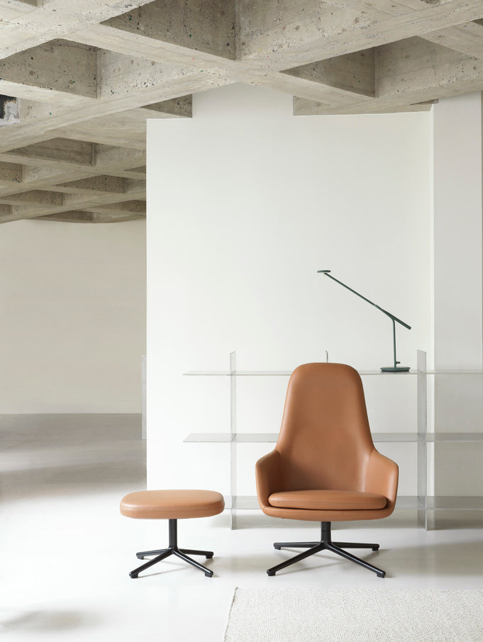 Upholstered footrest era chrome base
