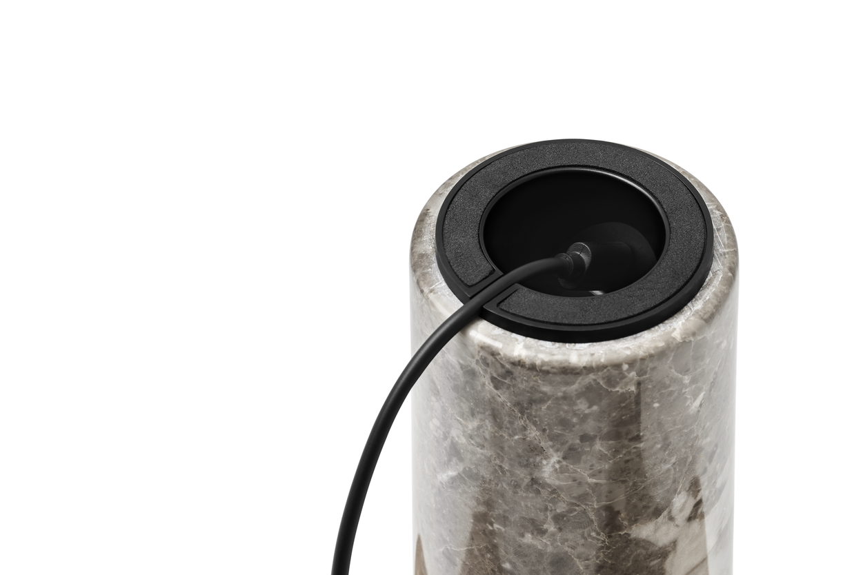 Portable lamp KIZU gray marble