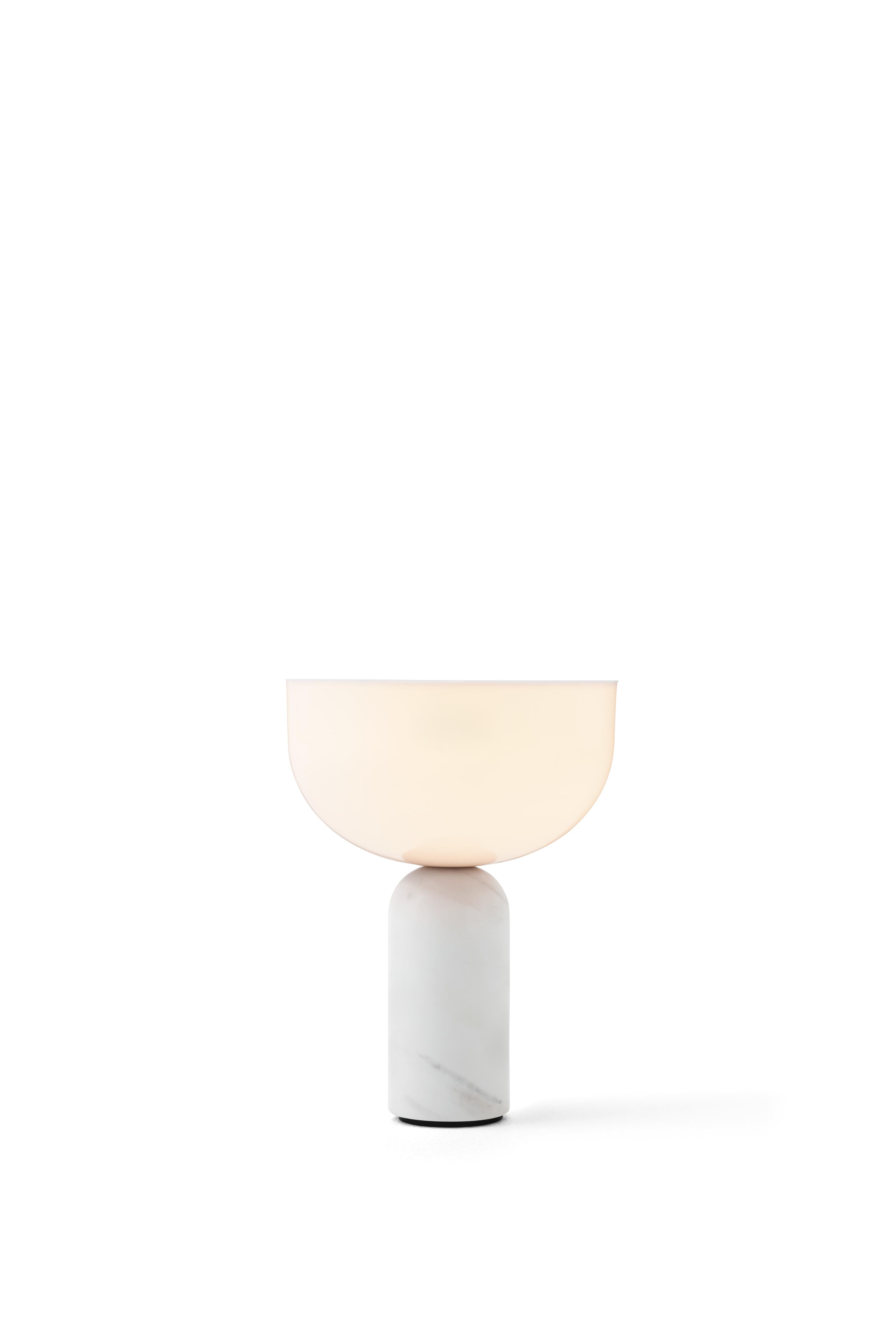 Portable lamp KIZU white marble