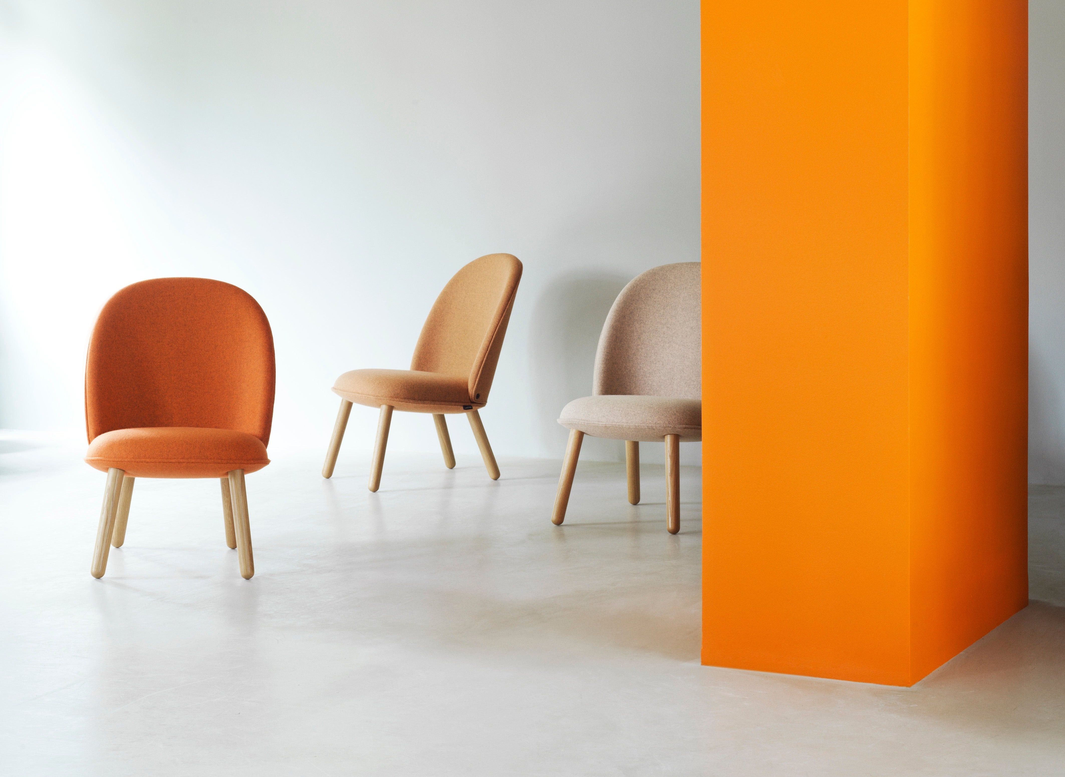 ACE armchair natural oak wood