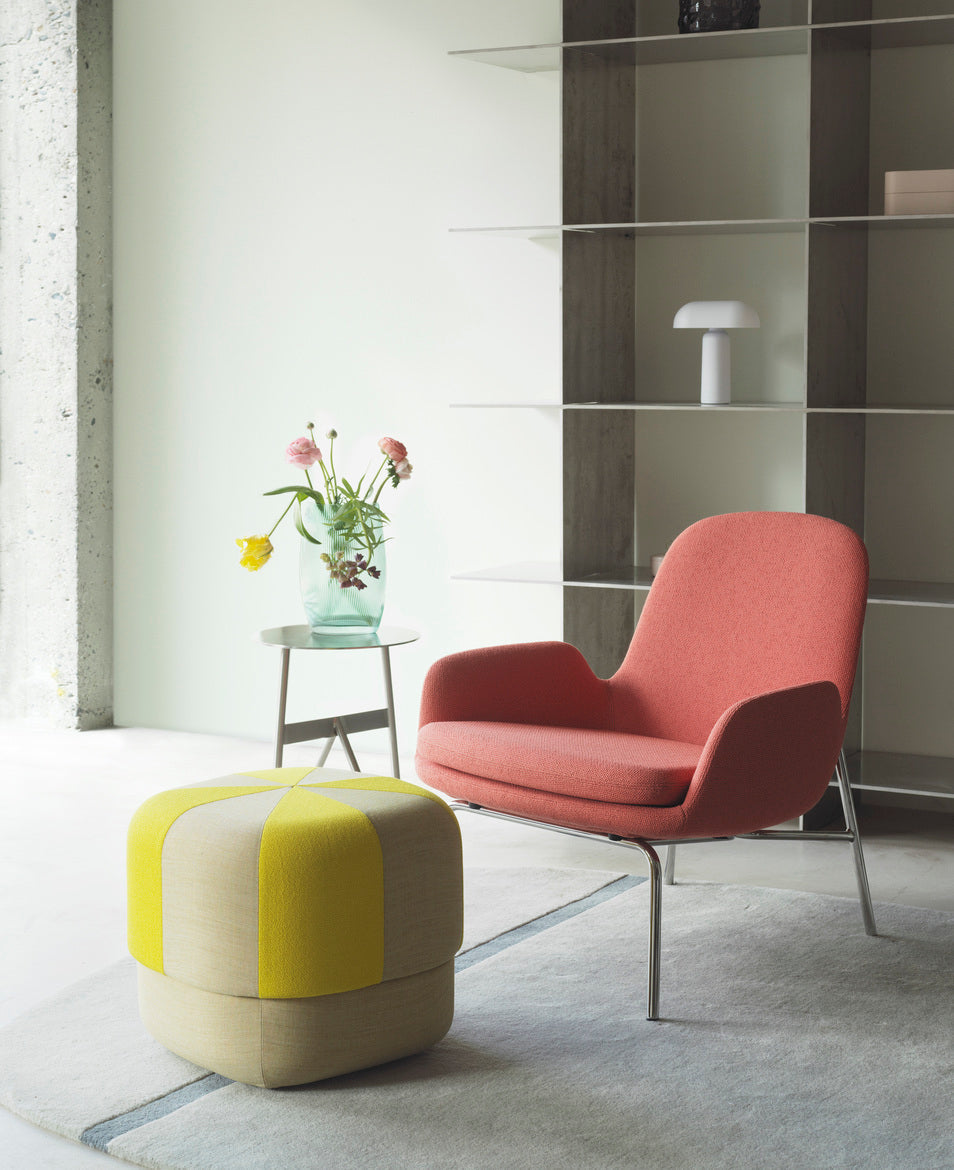 Pouf circus duo yellow with beige