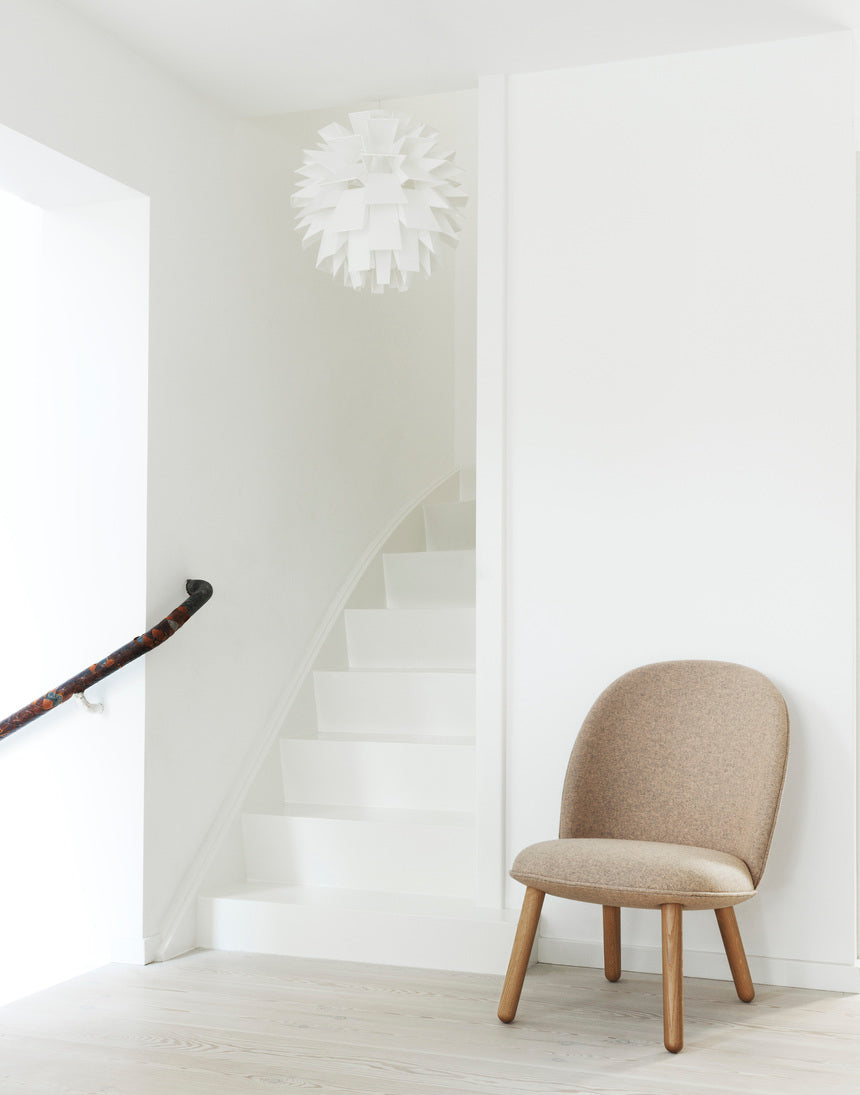 Ace armchair black oak wood