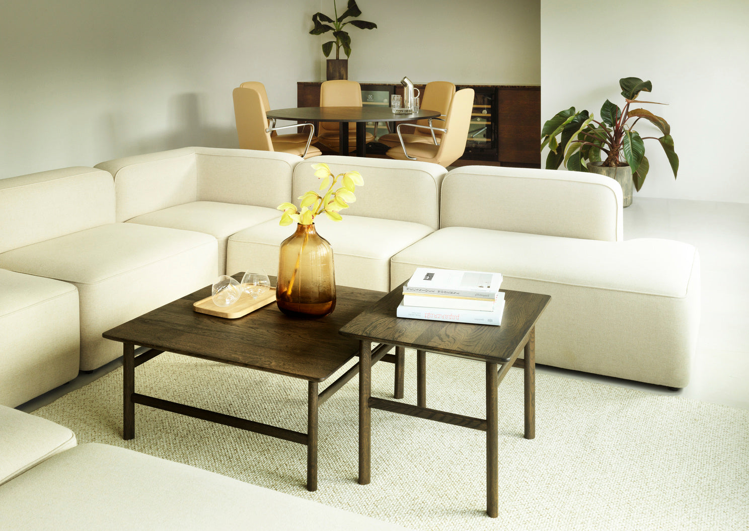 Coffee table Grow black oak