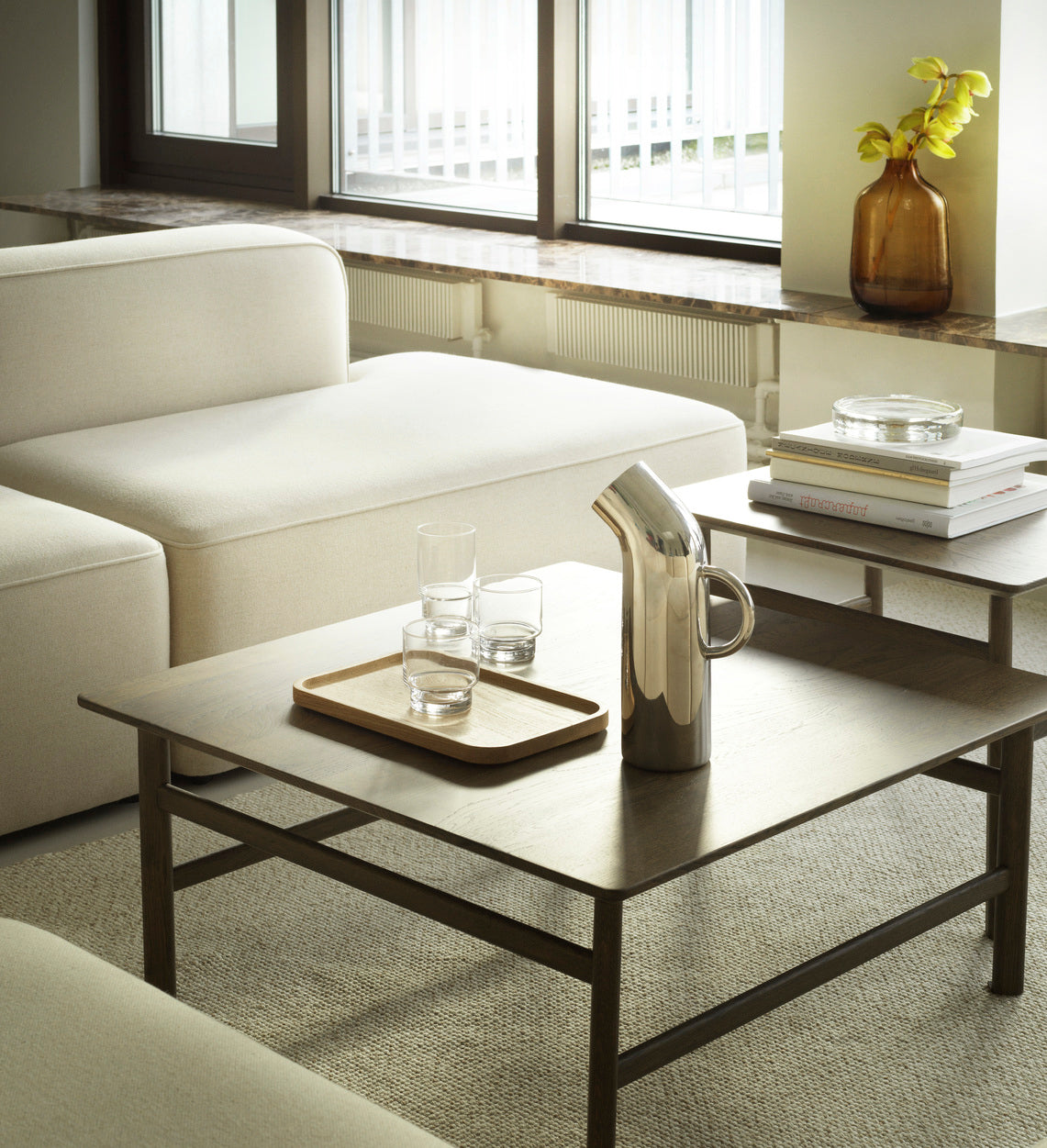 Coffee table Grow black oak