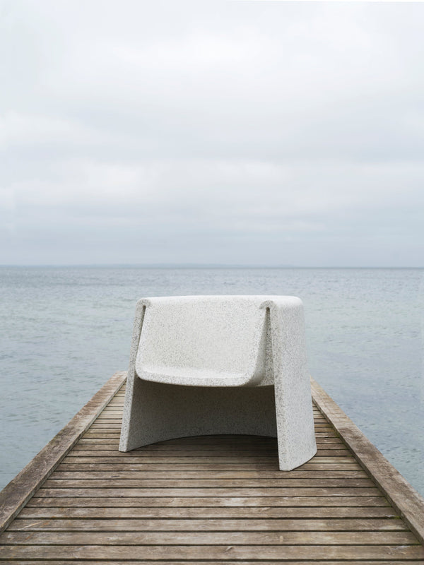 White bit armchair