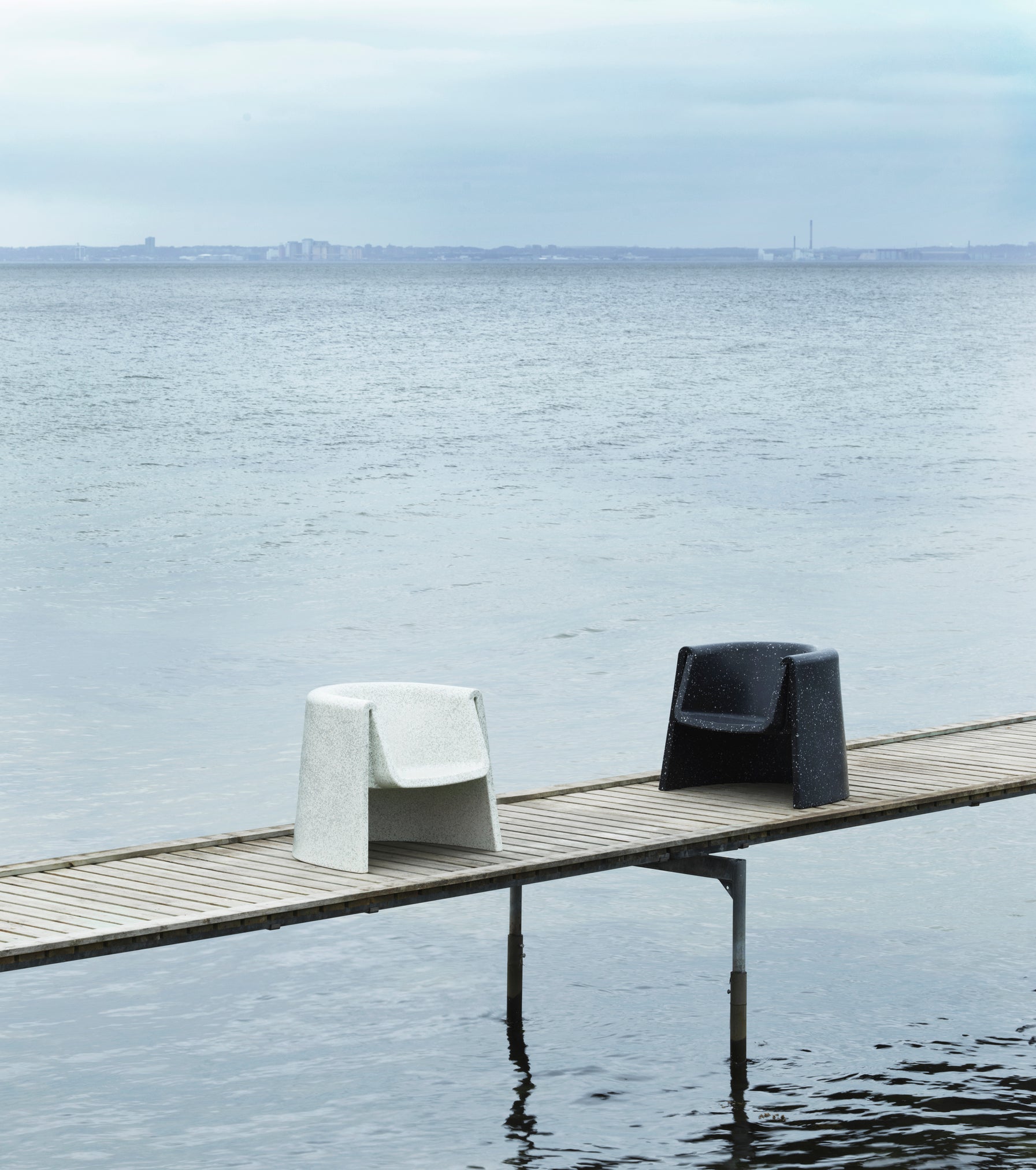 White bit armchair