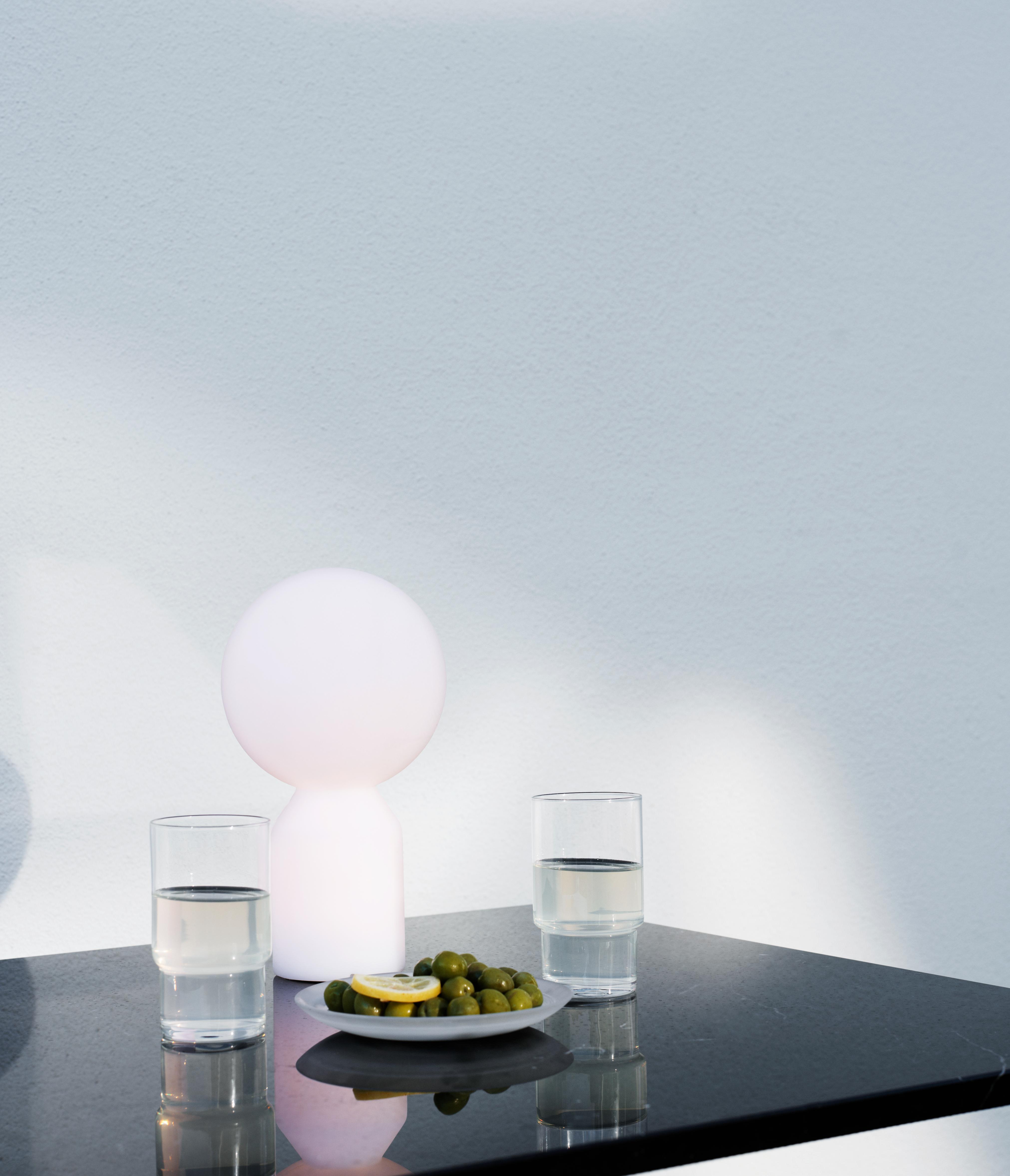 Tragbare Lampe YO weiß