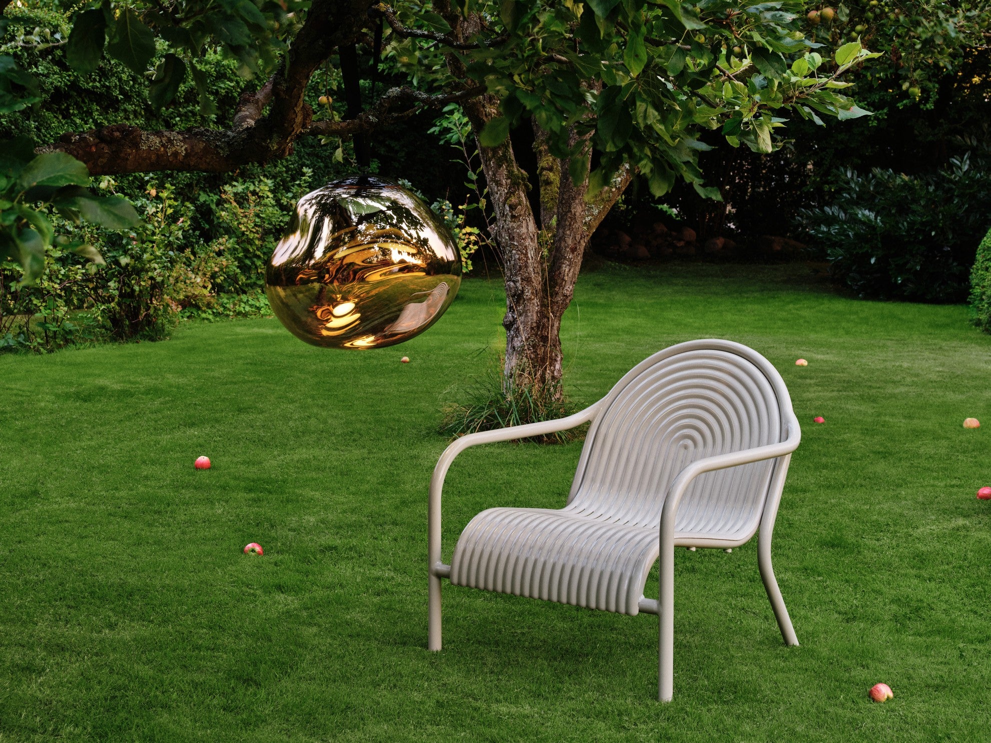 Outdoor Armchair GROOVE Broken White