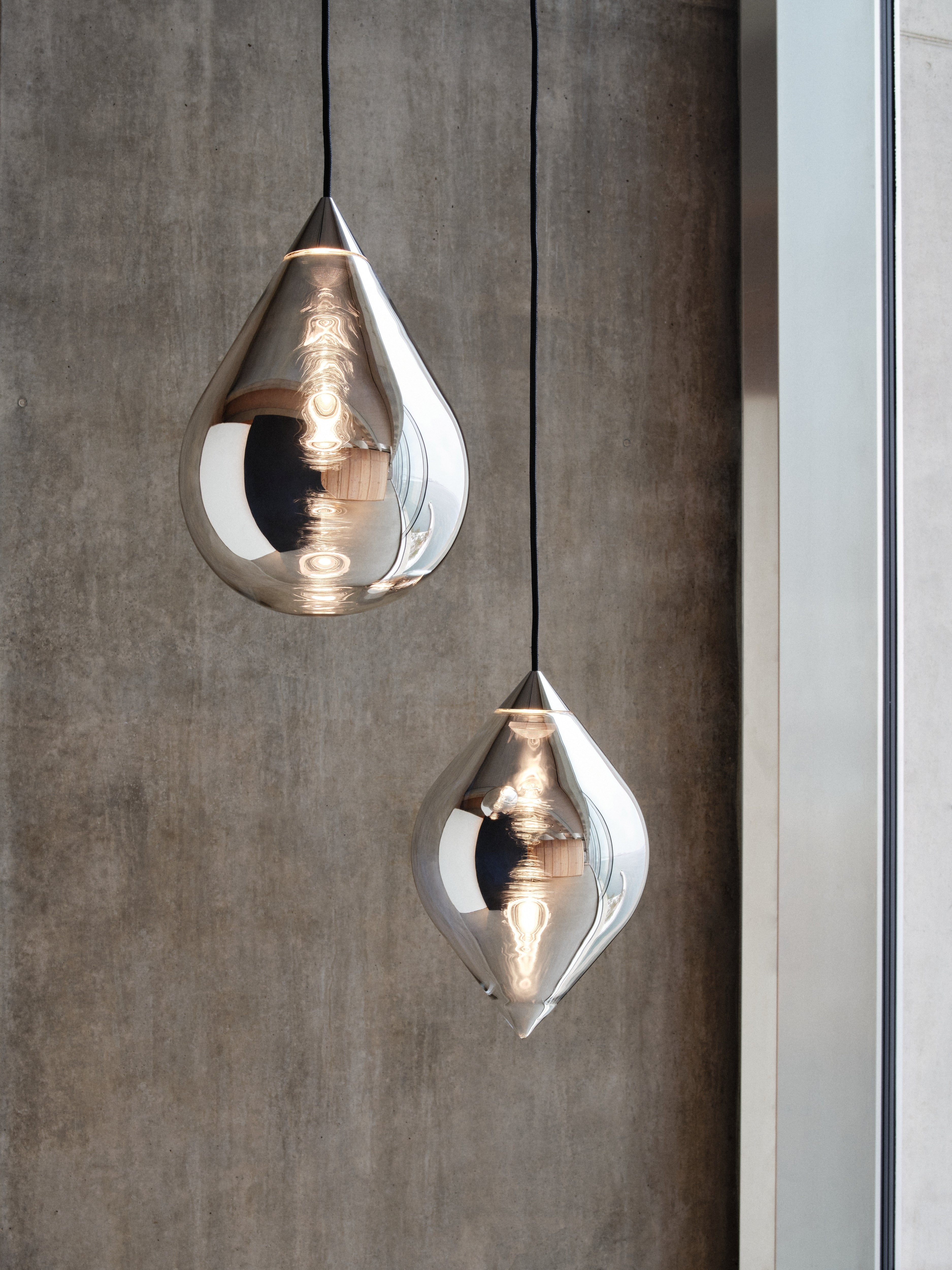 FLARE TOP Pendant Lamp with Silver Shade