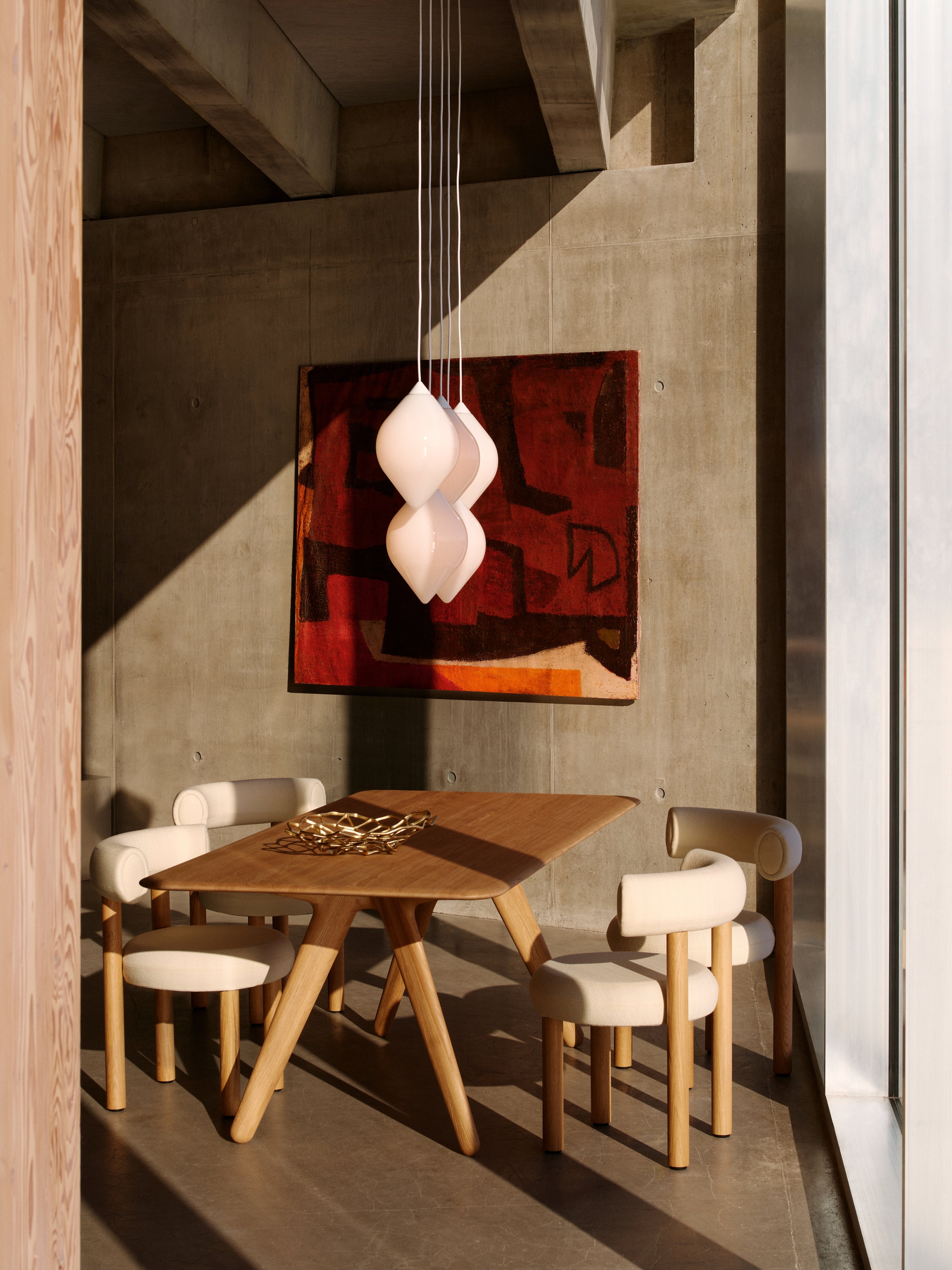 FLARE TOP Pendant Lamp with Opal Shade