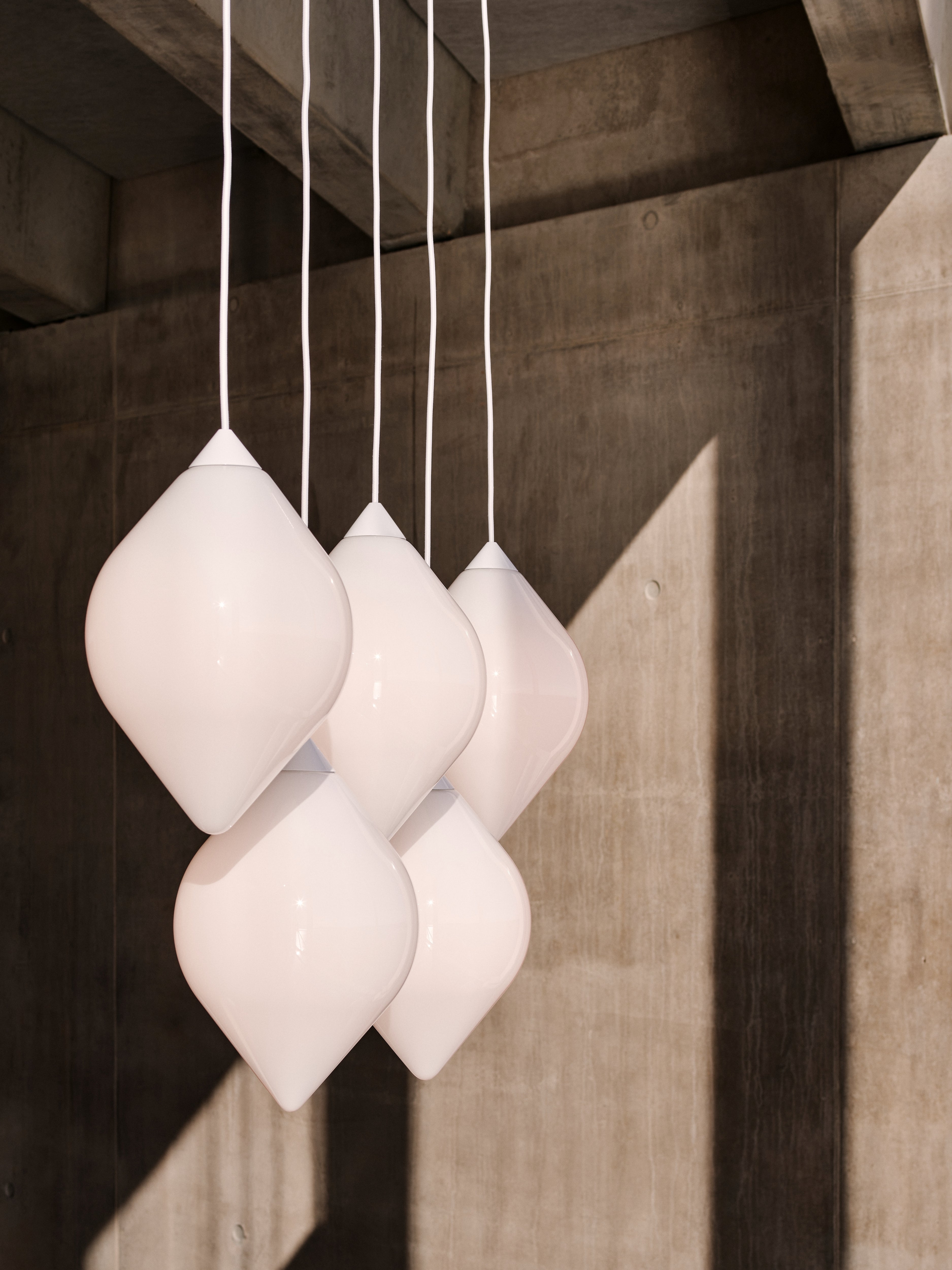 FLARE TOP Pendant Lamp with Opal Shade