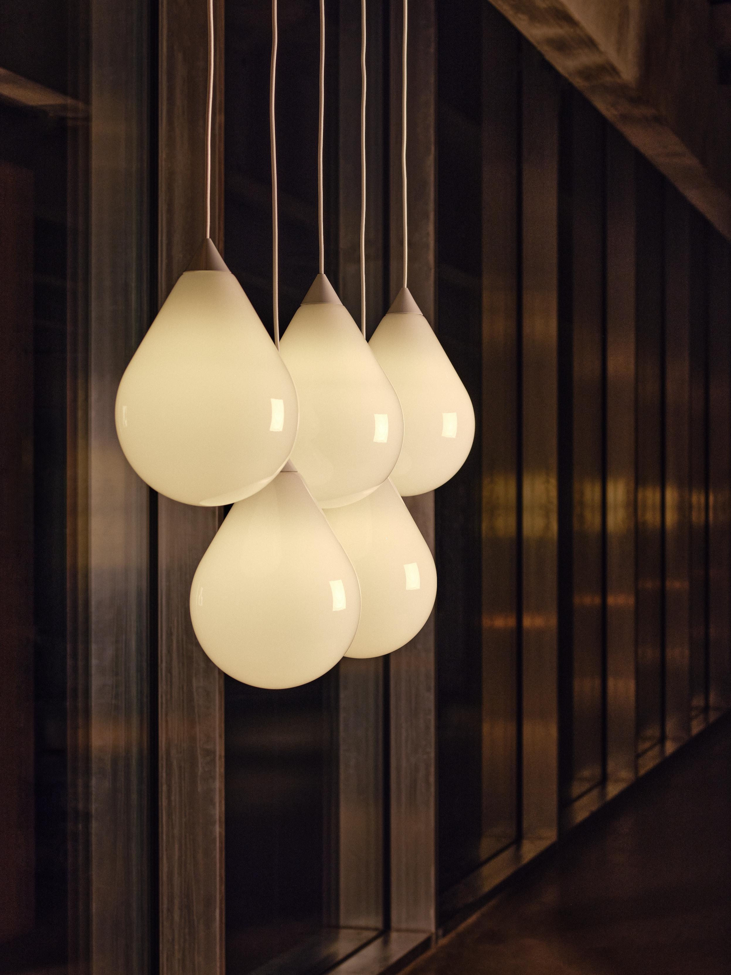 FLARE BEAD Pendant Lamp with Opal Shade