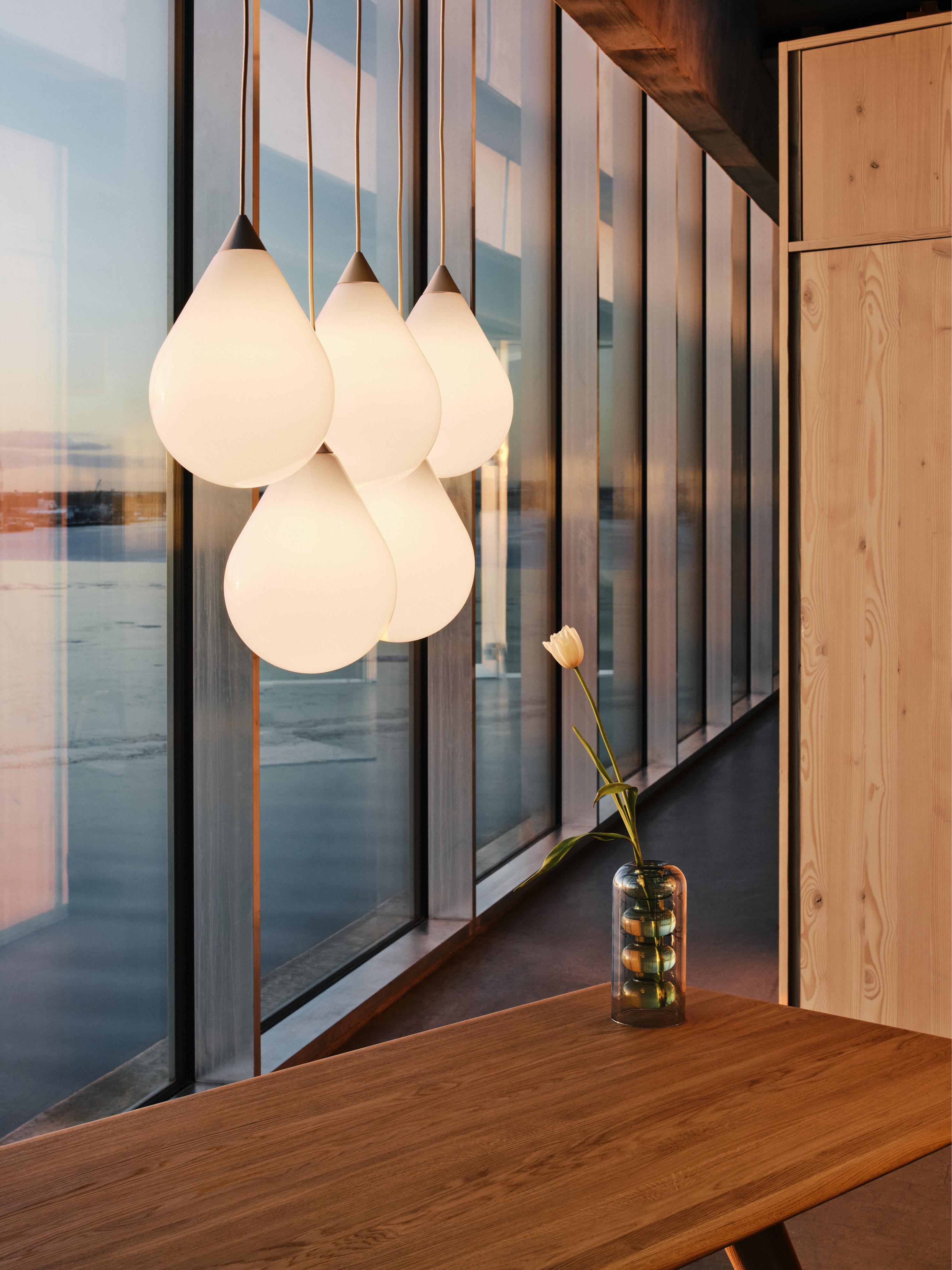 FLARE BEAD Pendant Lamp with Opal Shade