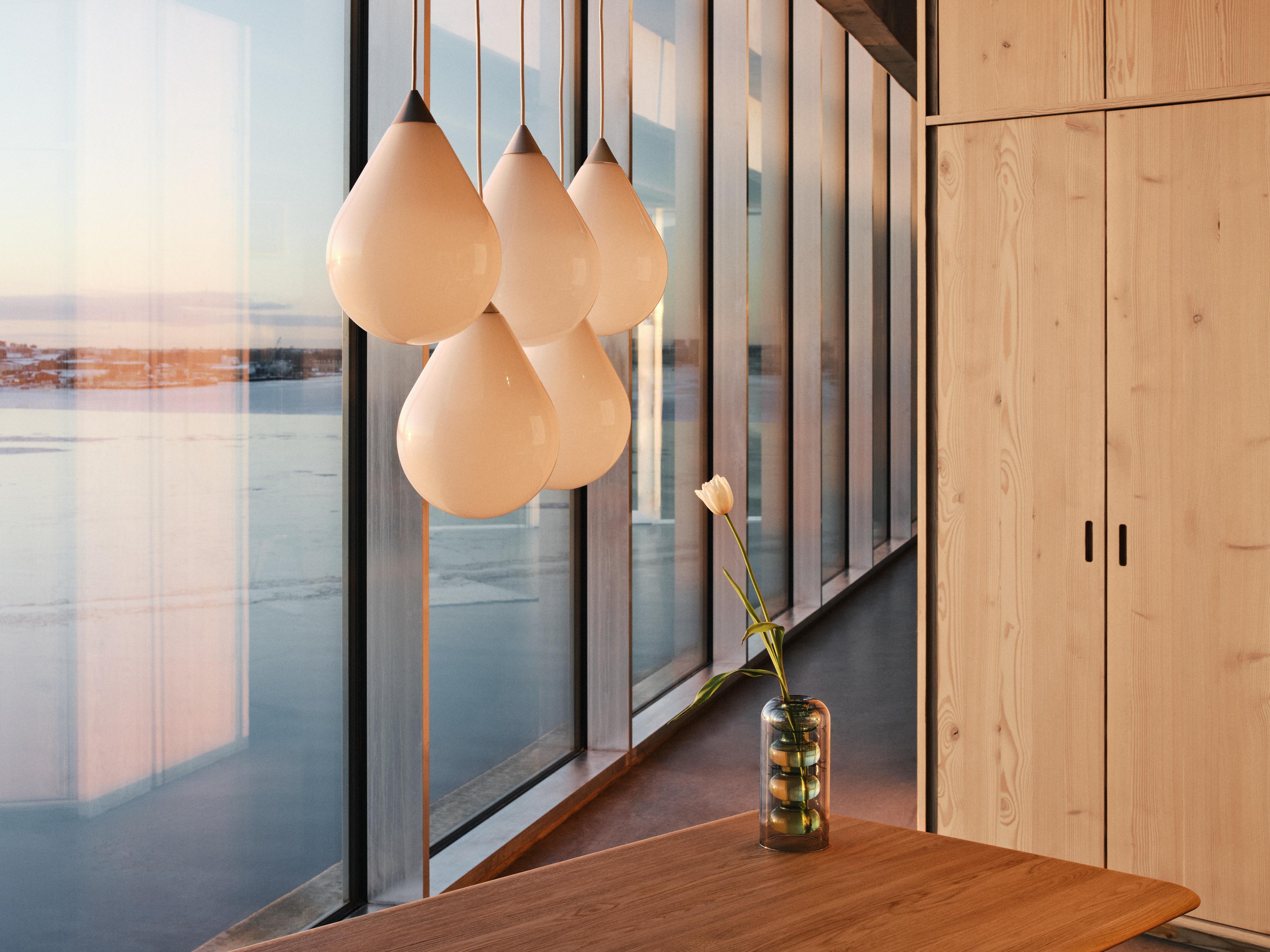 FLARE BEAD Pendant Lamp with Opal Shade