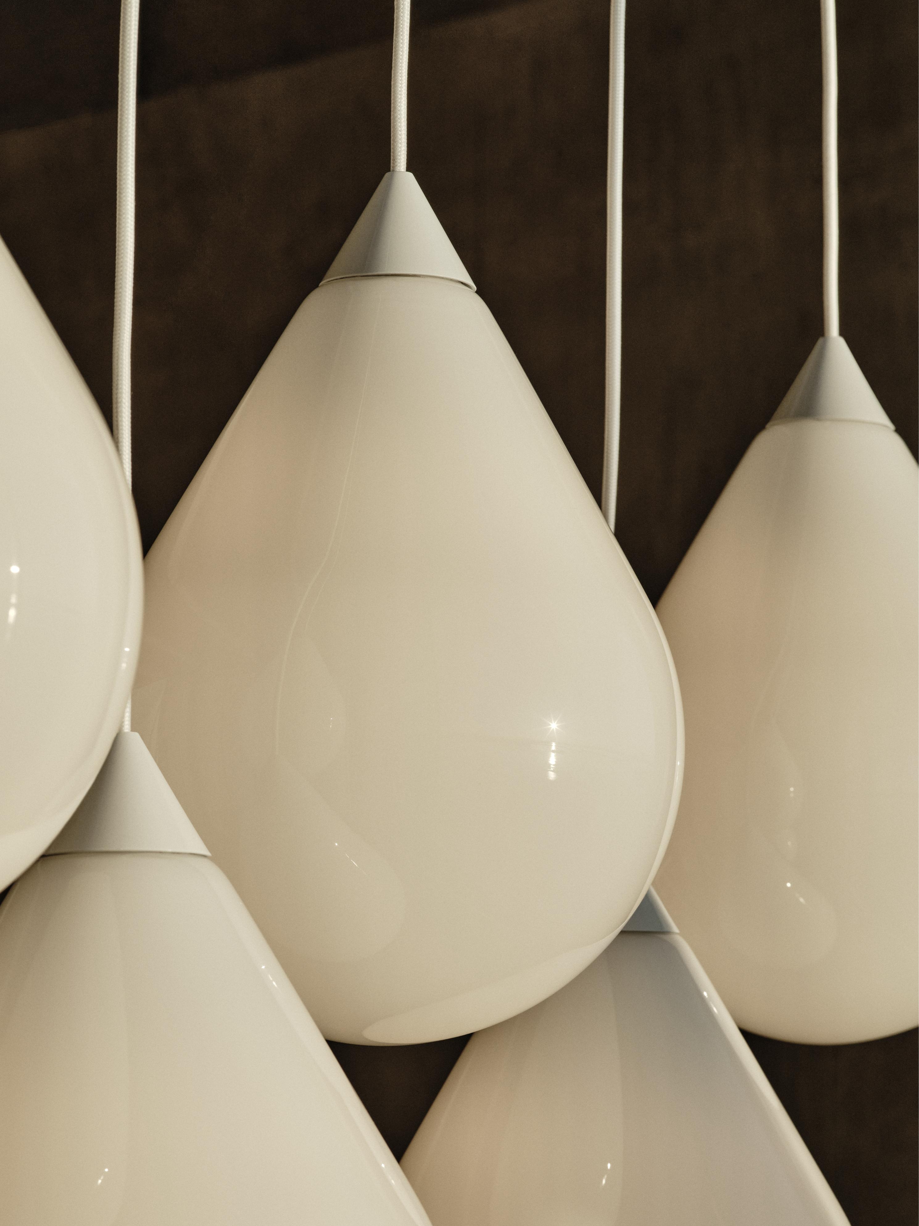 FLARE BEAD Pendant Lamp with Opal Shade